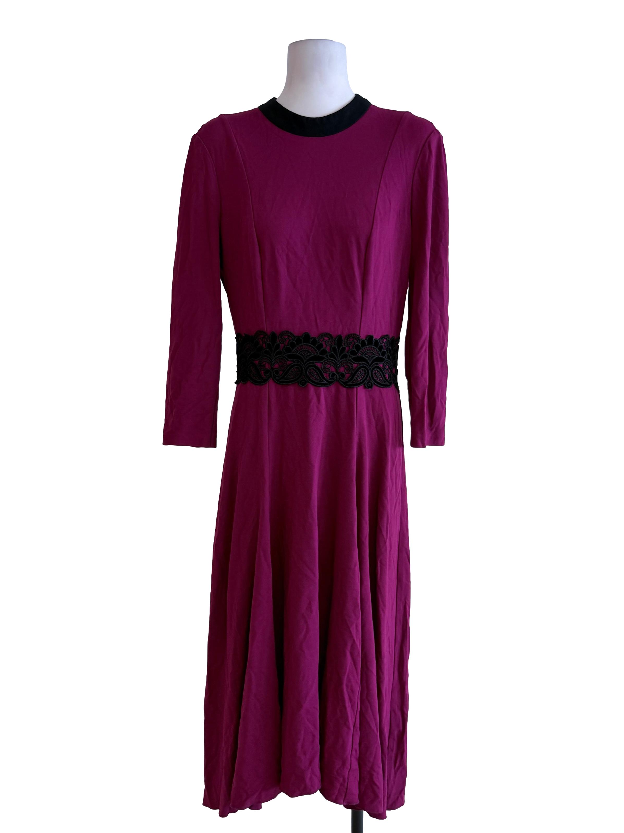 Magenta Red Princess Cut Dress