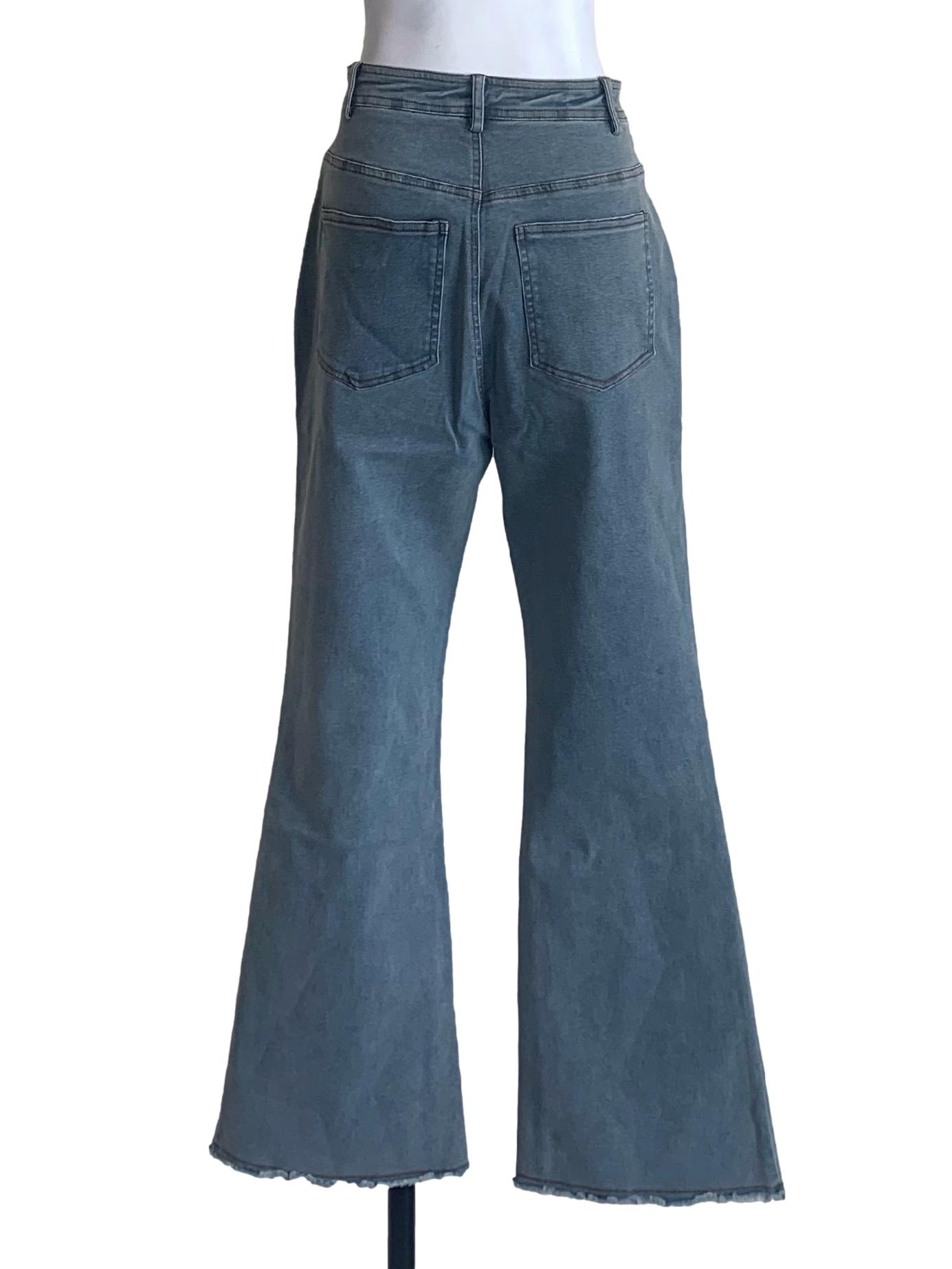 Stone Blue Boot-Cut Jeans
