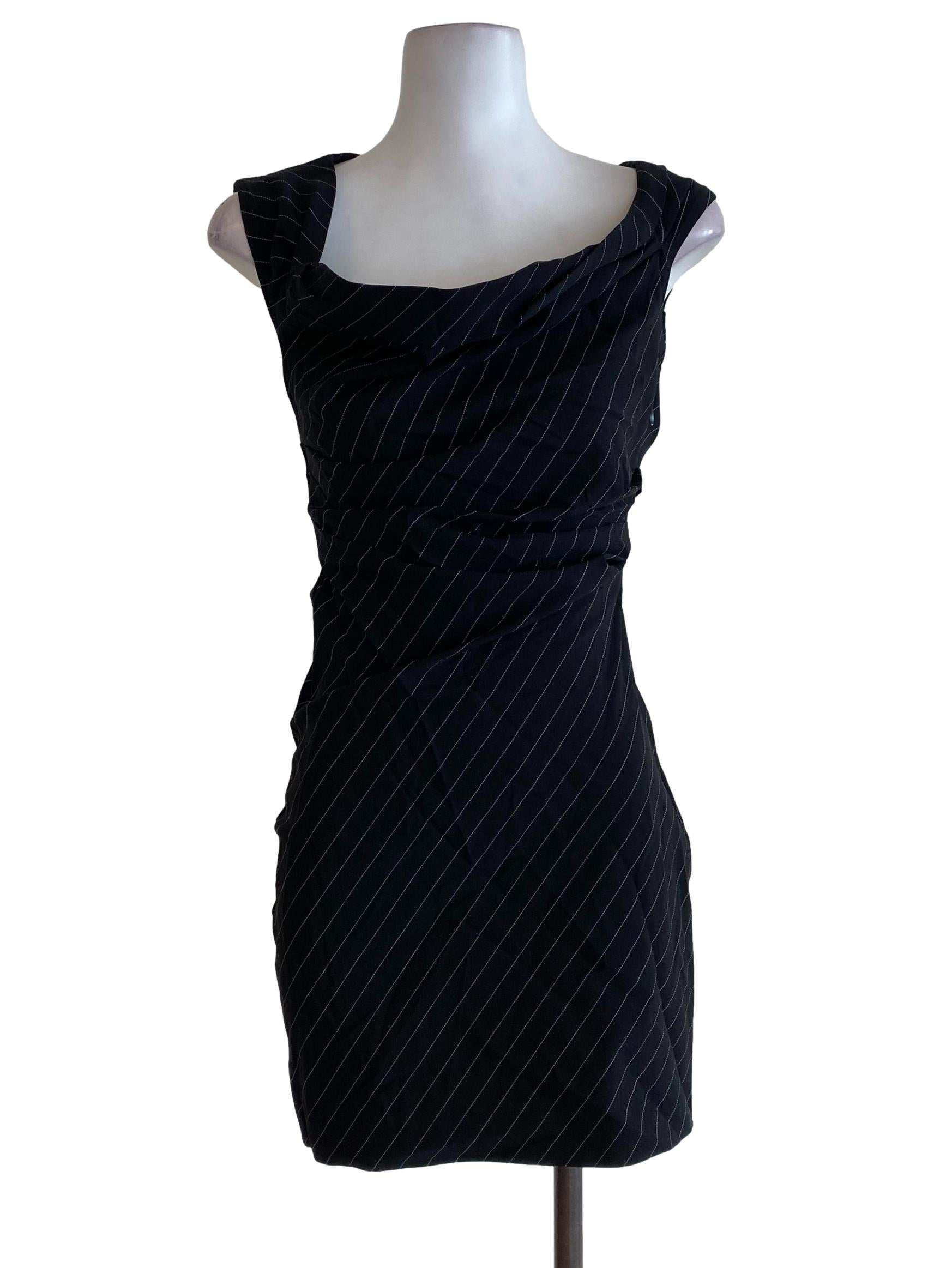 Black Striped Dress