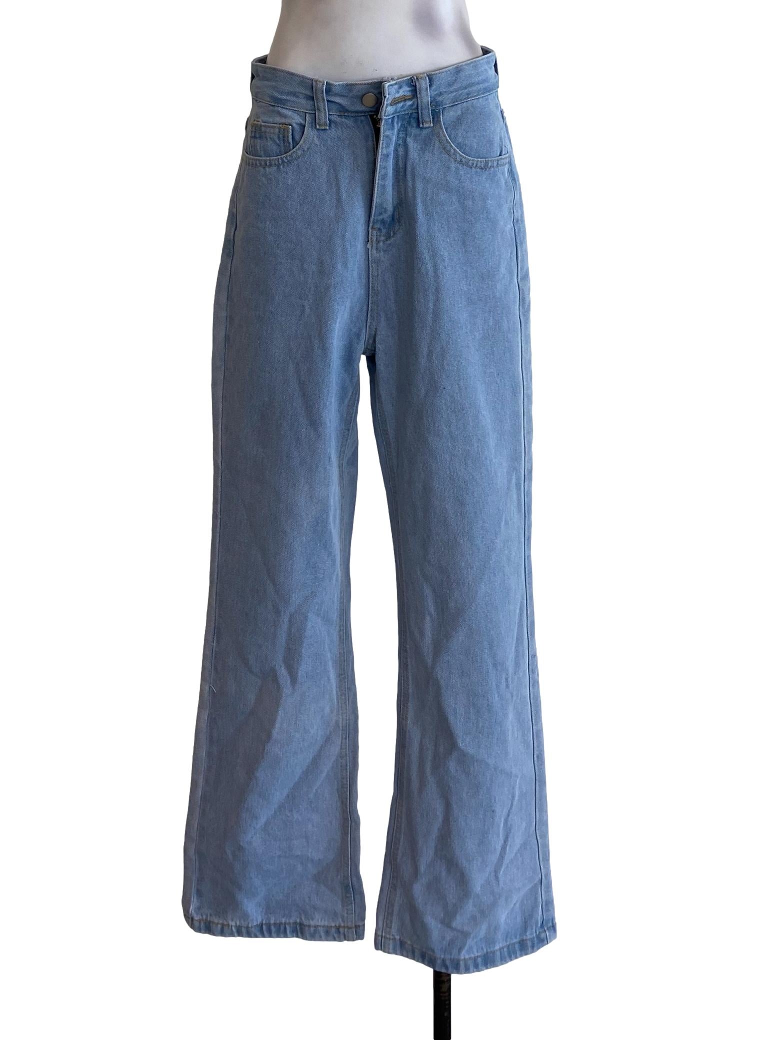 Blue Denim High Rise Jeans