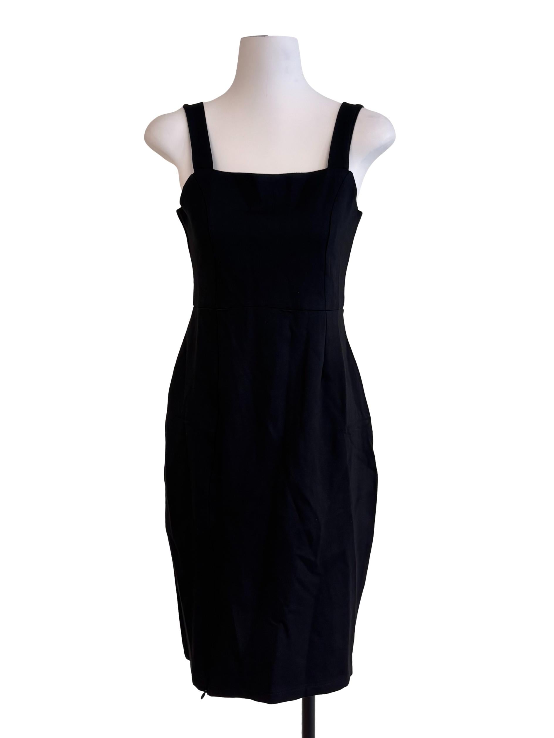 Black Square Neck Dress