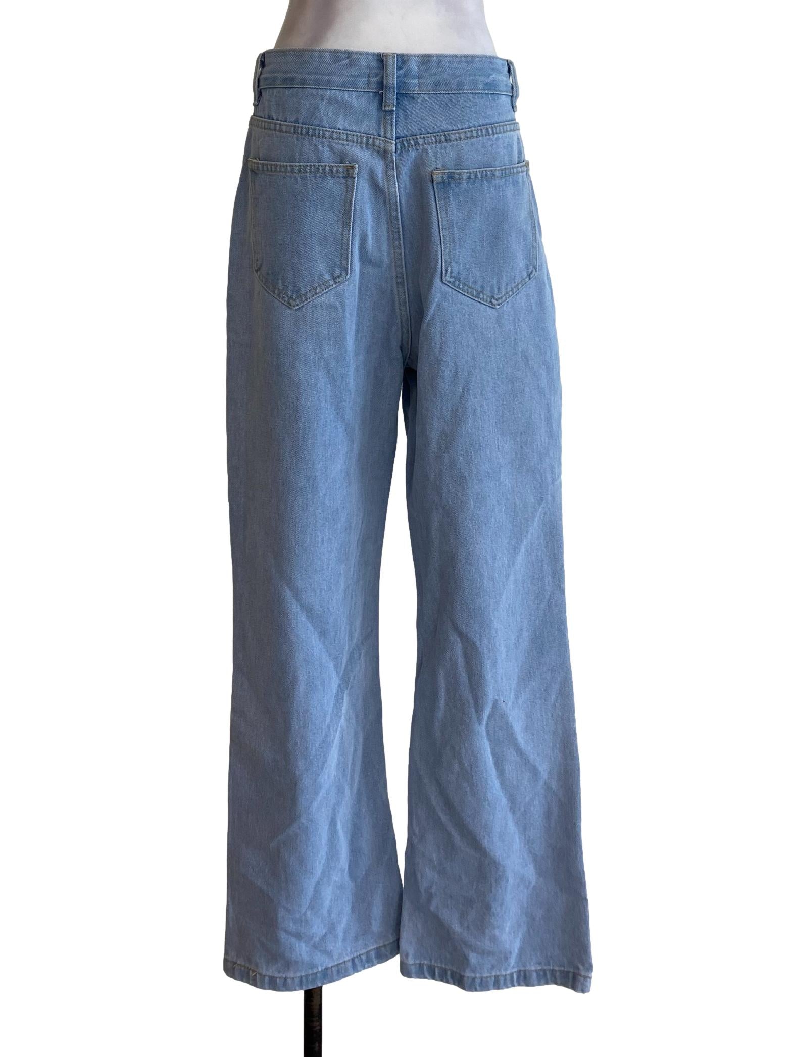Blue Denim High Rise Jeans