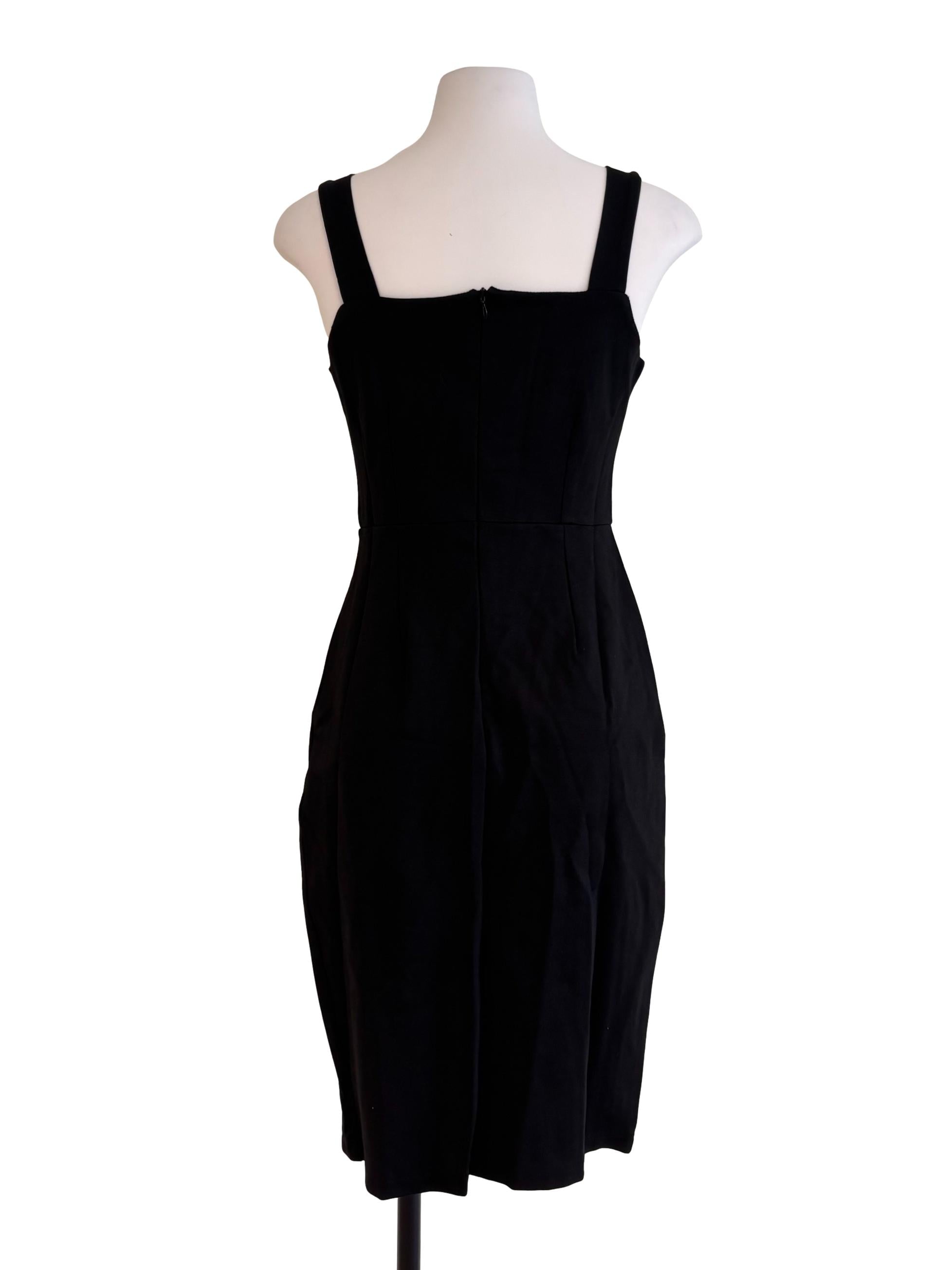 Black Square Neck Dress