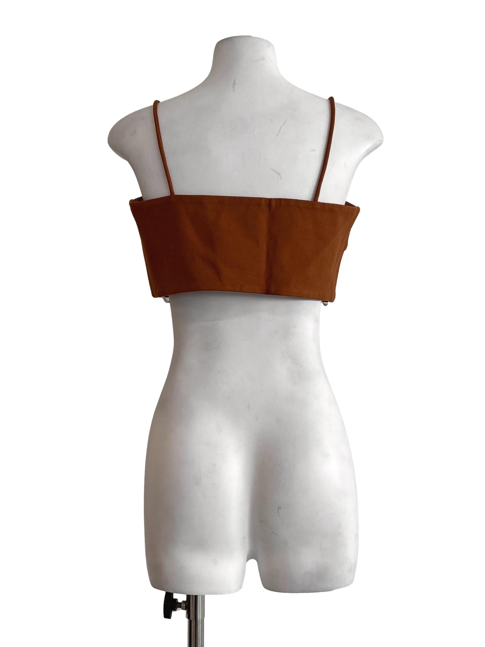 Coffee Brown Cropped Camisole LB