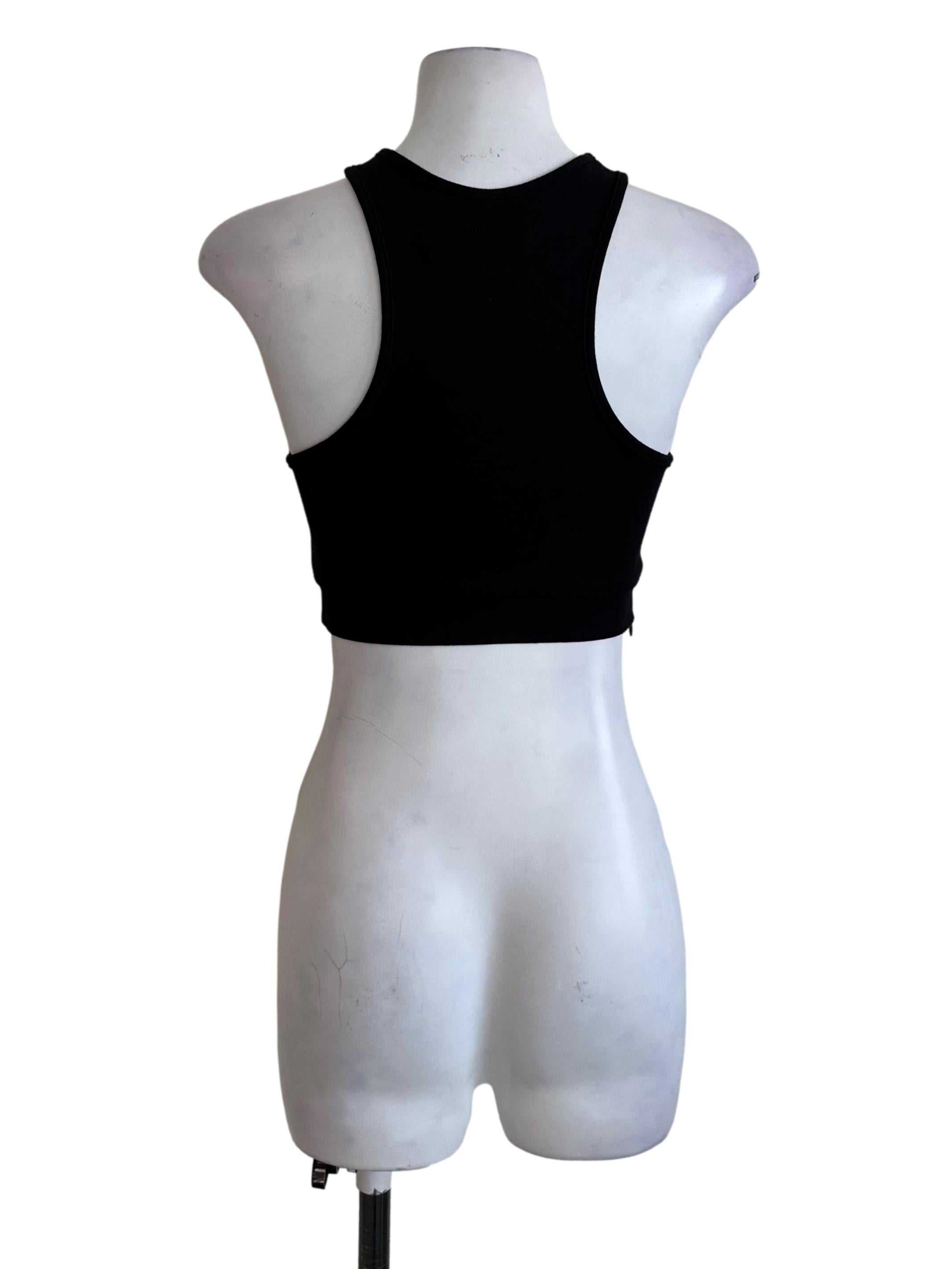 Onyx Black Crop Tank Top