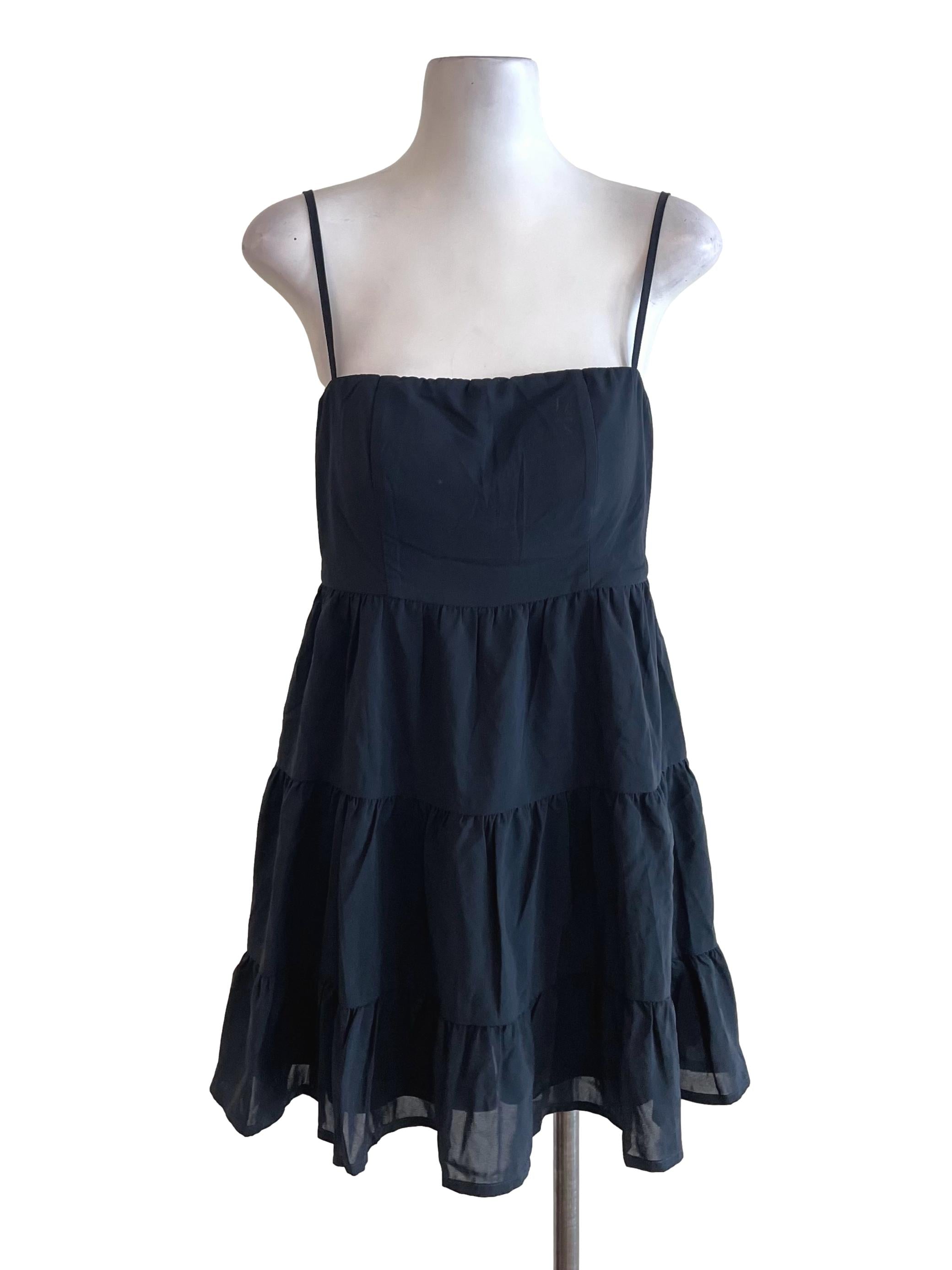 Charcoal Tiered Jumper Dress