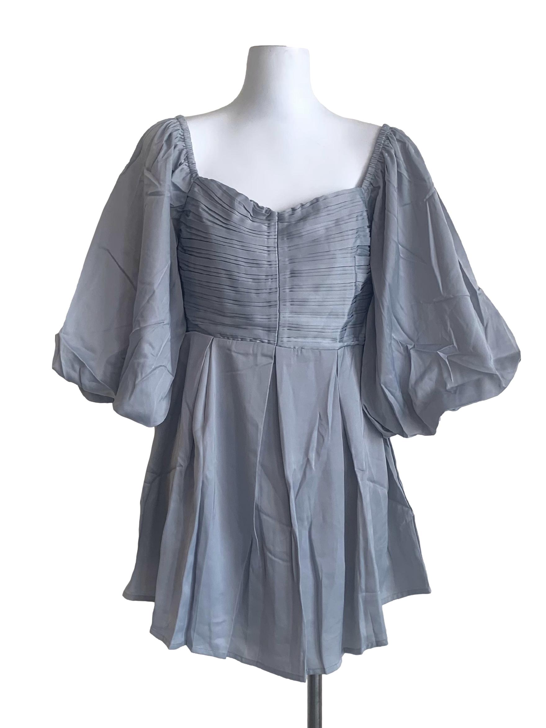 Slate Grey Empire Dress