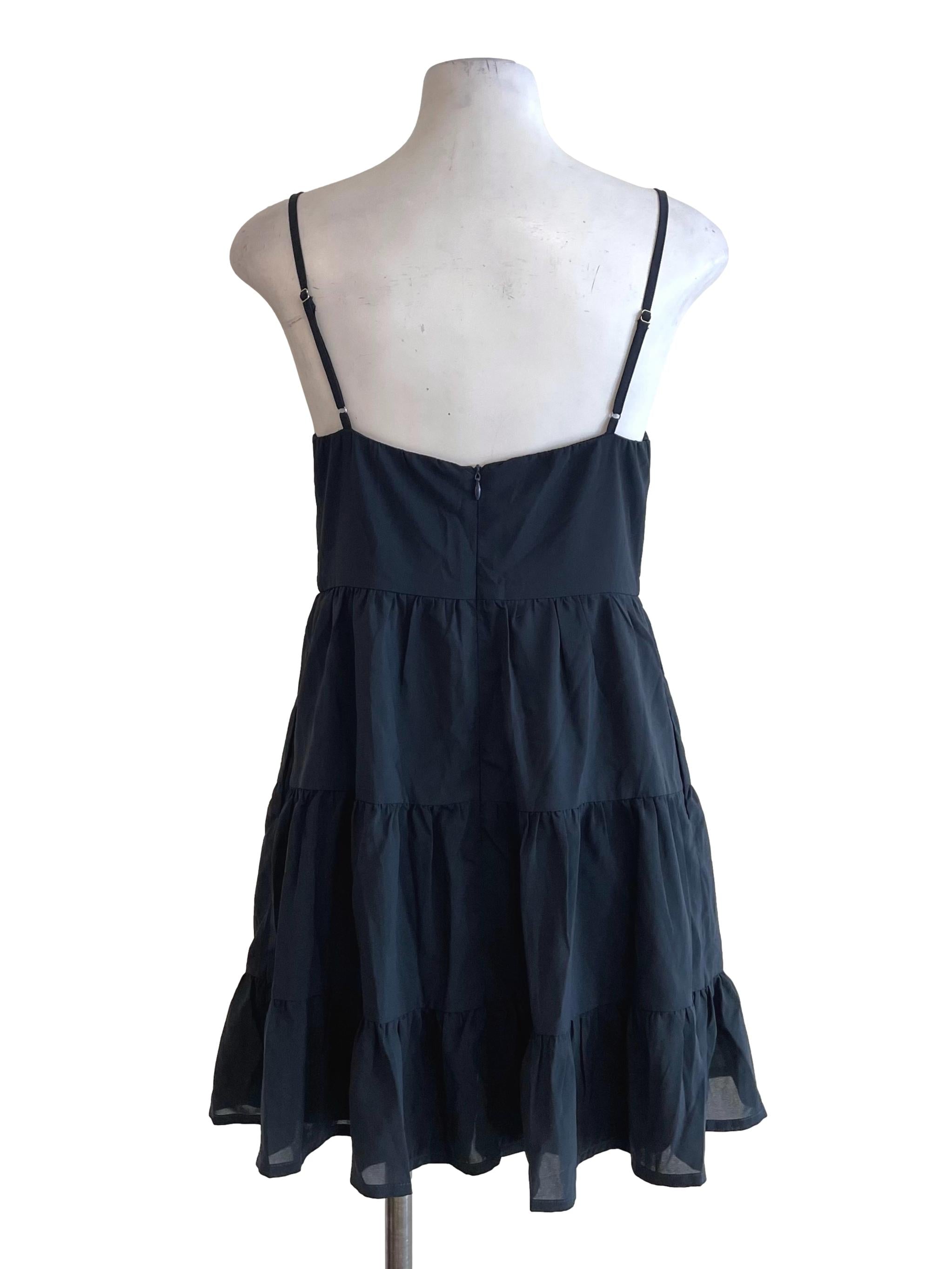 Charcoal Tiered Jumper Dress