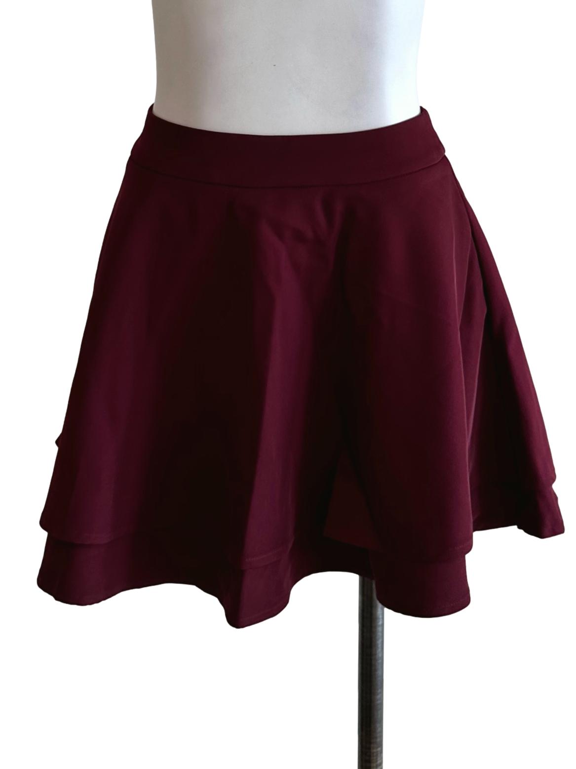 Blood Red Flip Skort