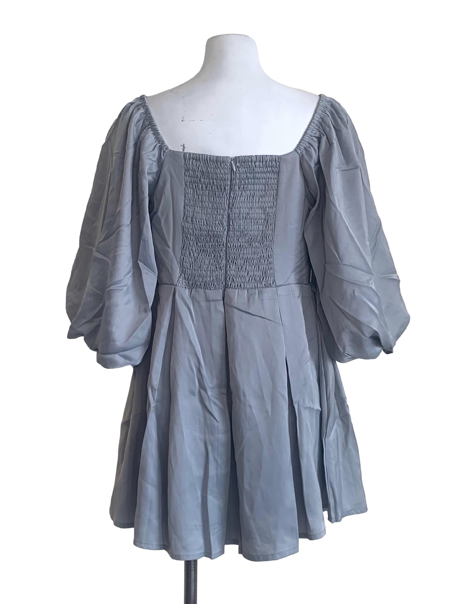 Slate Grey Empire Dress