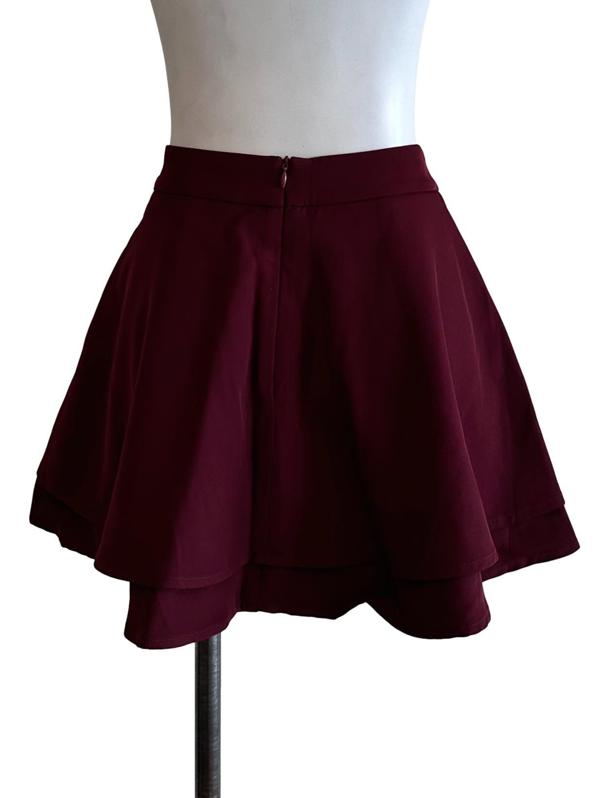 Blood Red Flip Skort