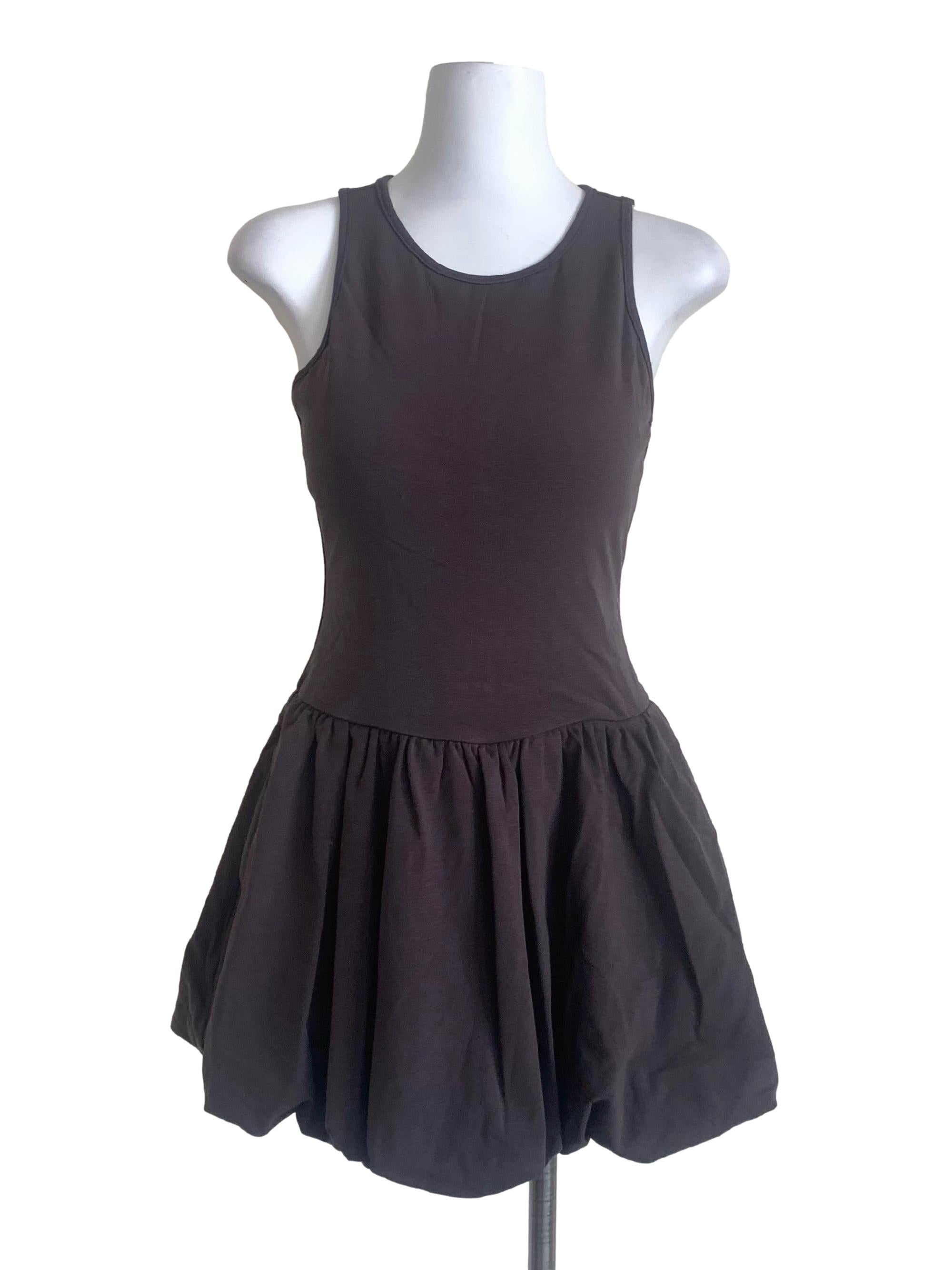 Ash Grey Balloon Dress