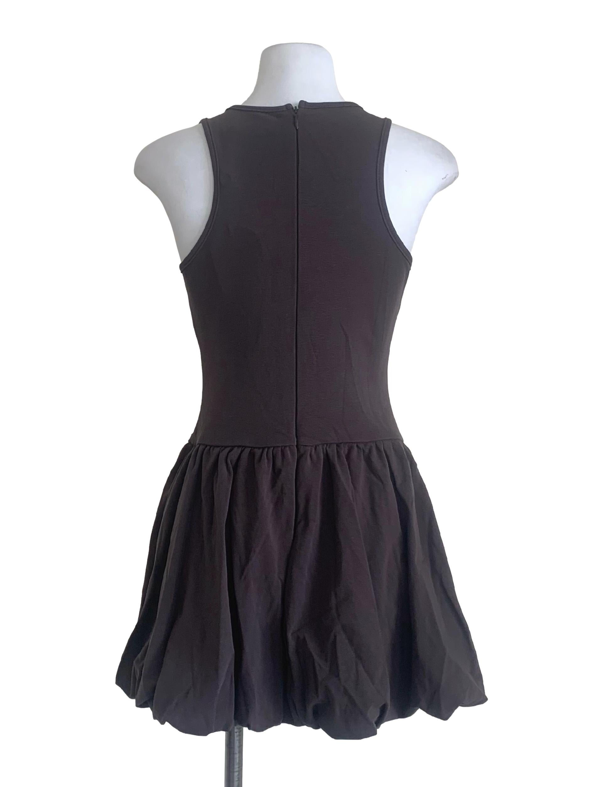 Ash Grey Balloon Dress