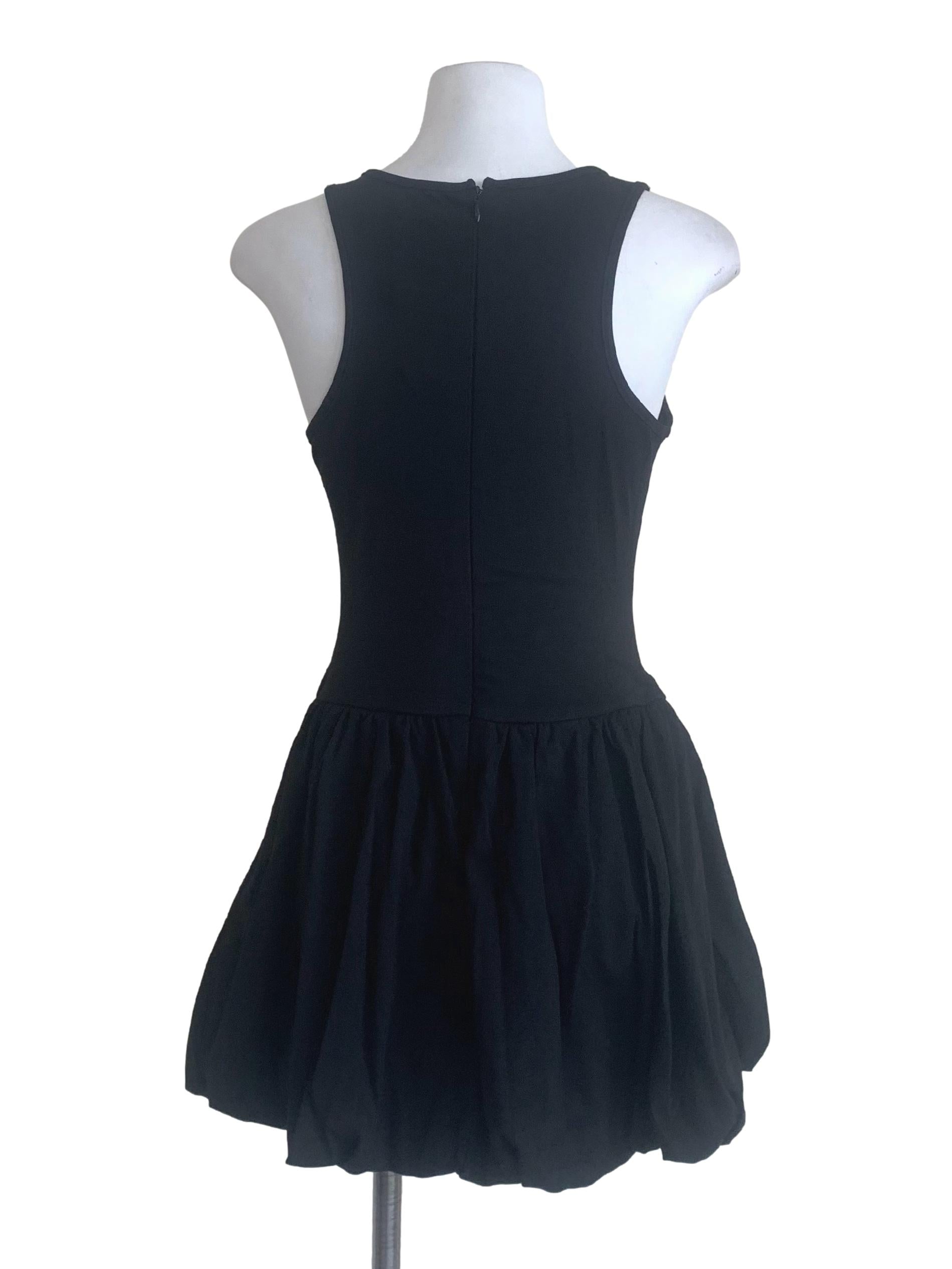 Midnight Black Balloon Dress