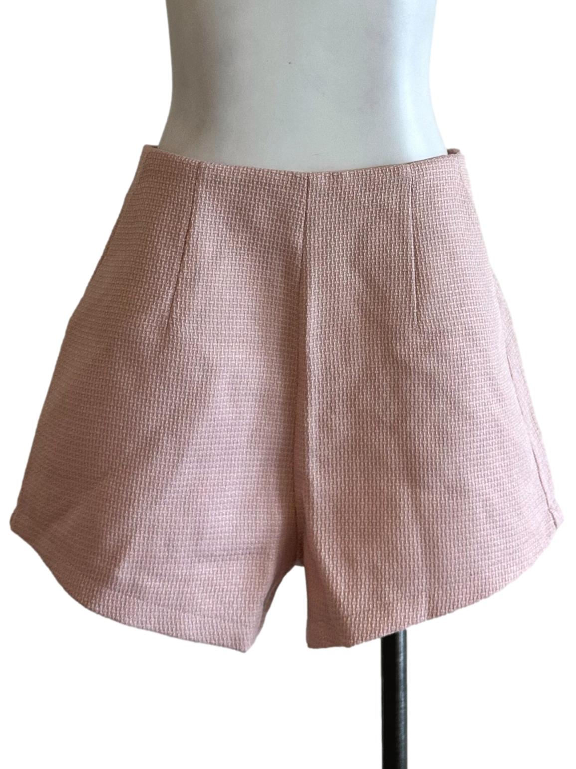 Rose Pink Textured Short