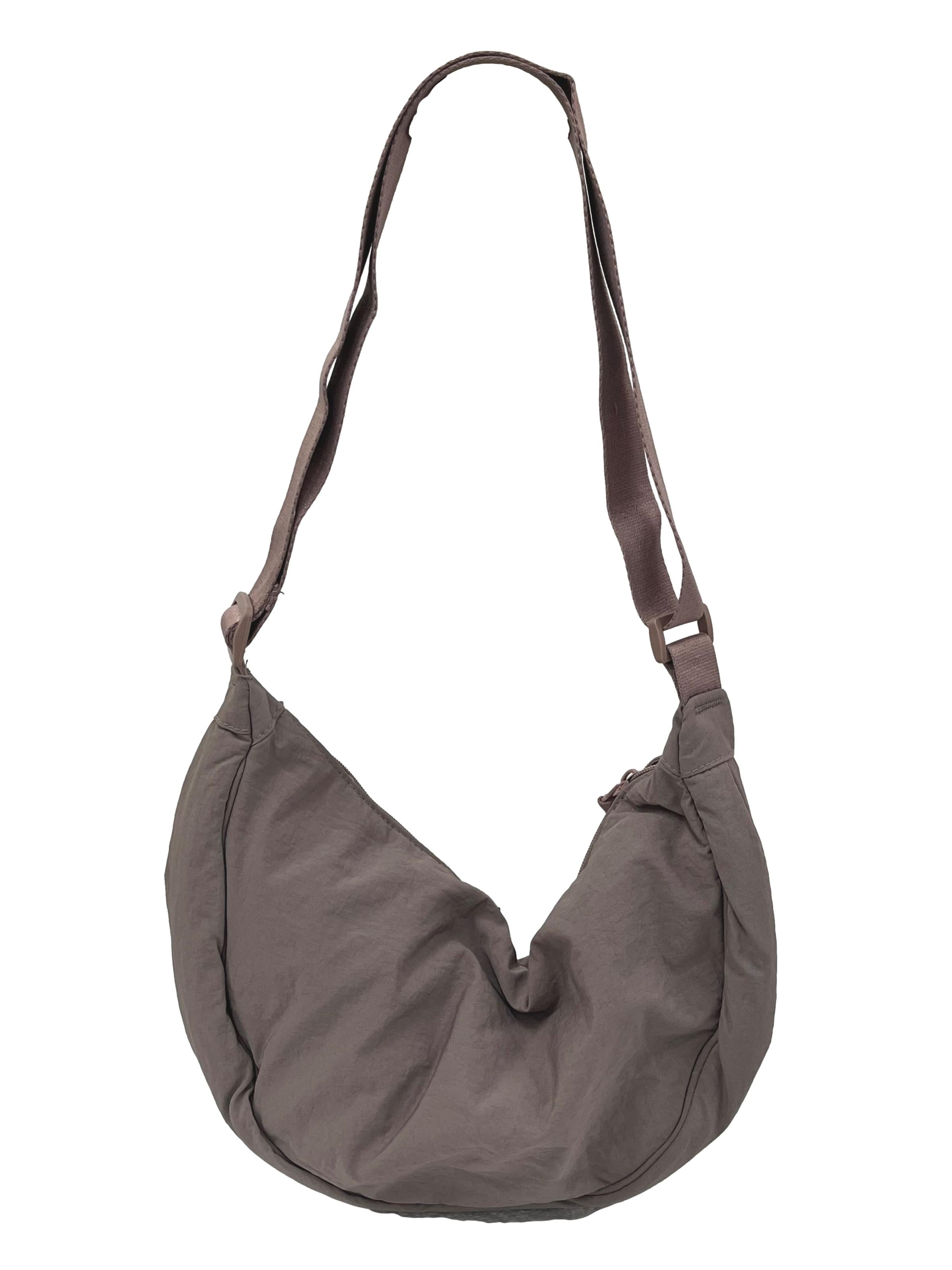 Mauve Crescent Crossbody Bag