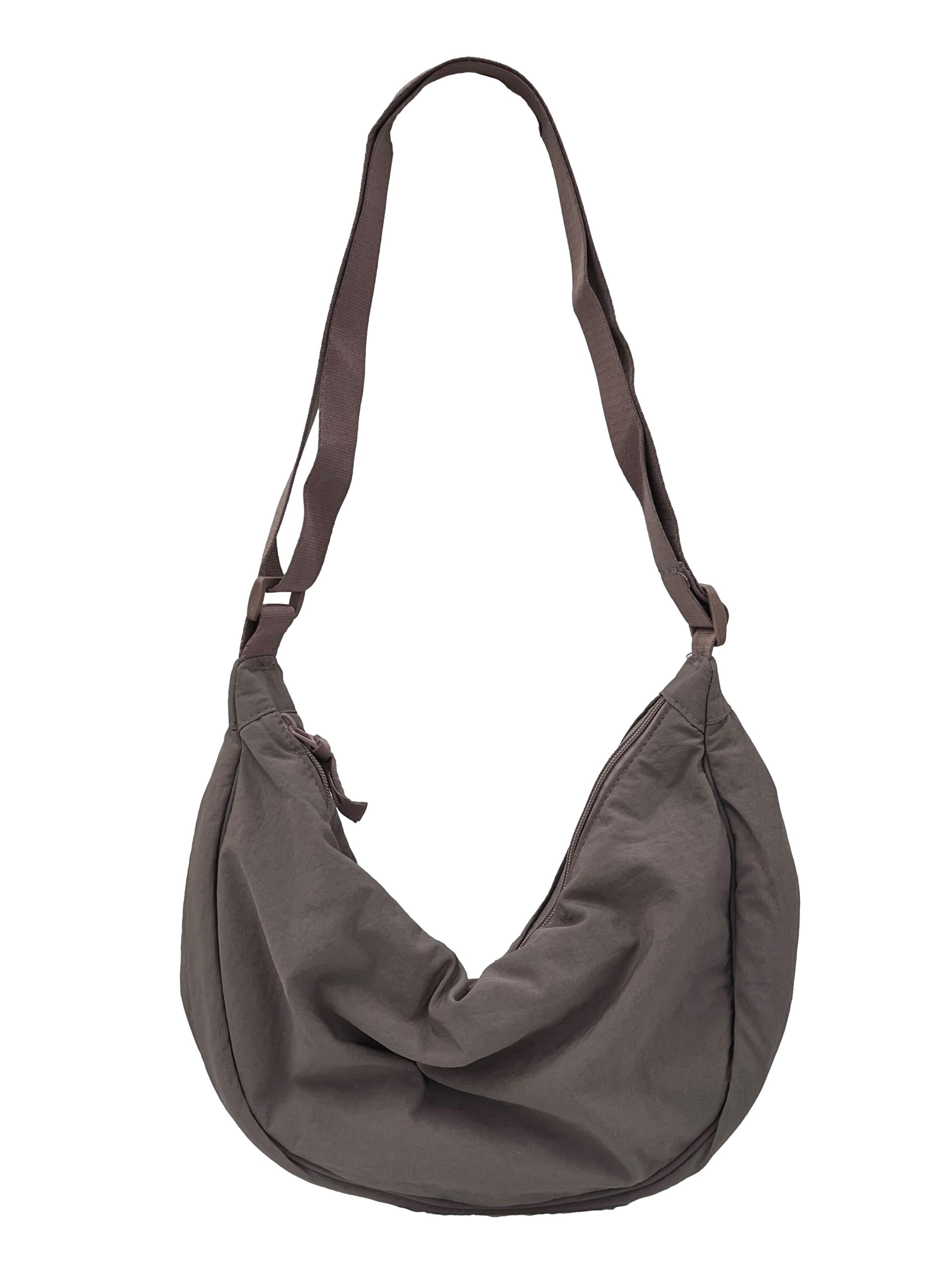 Mauve Crescent Crossbody Bag