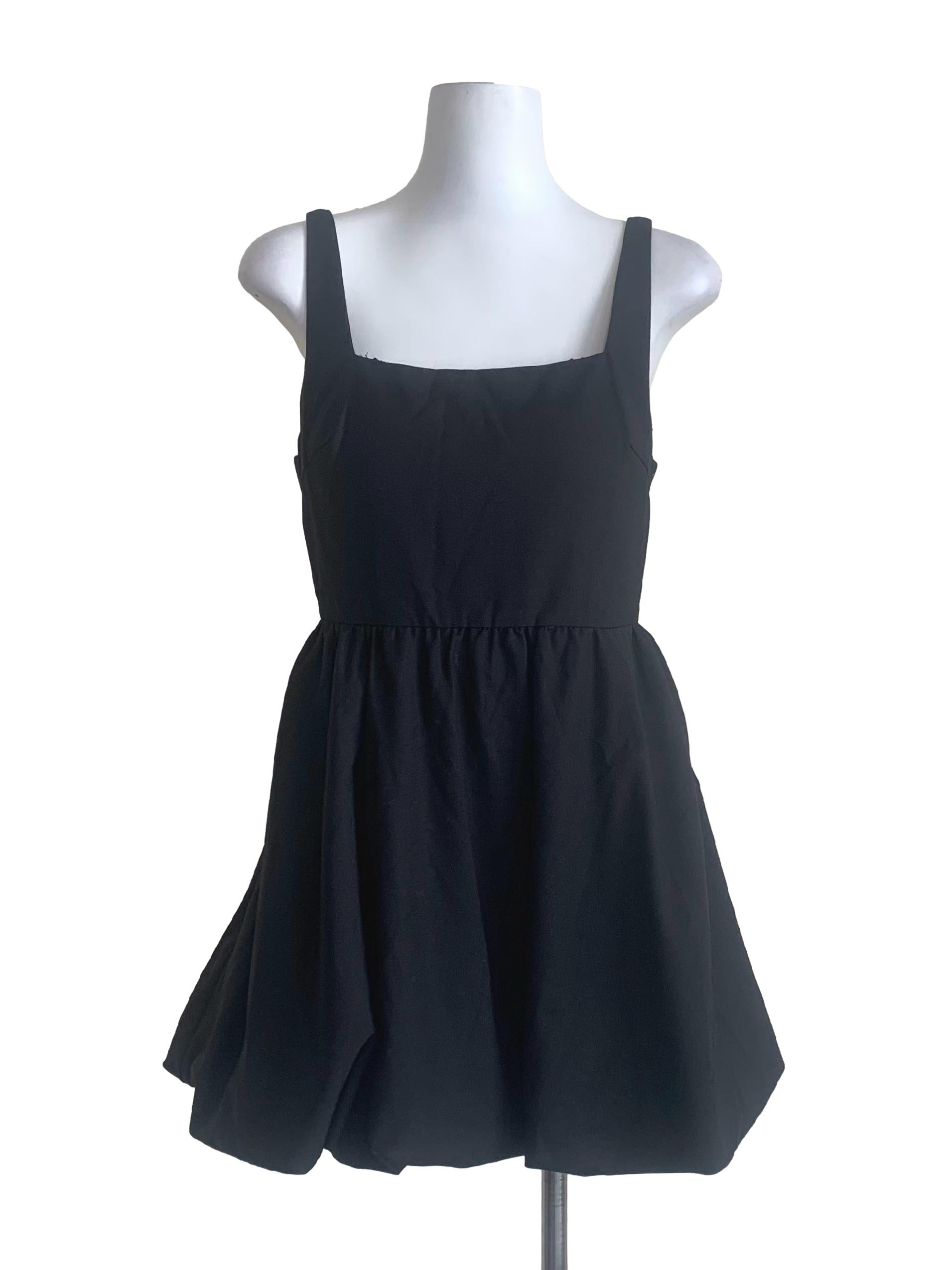 Raven Black Balloon Dress