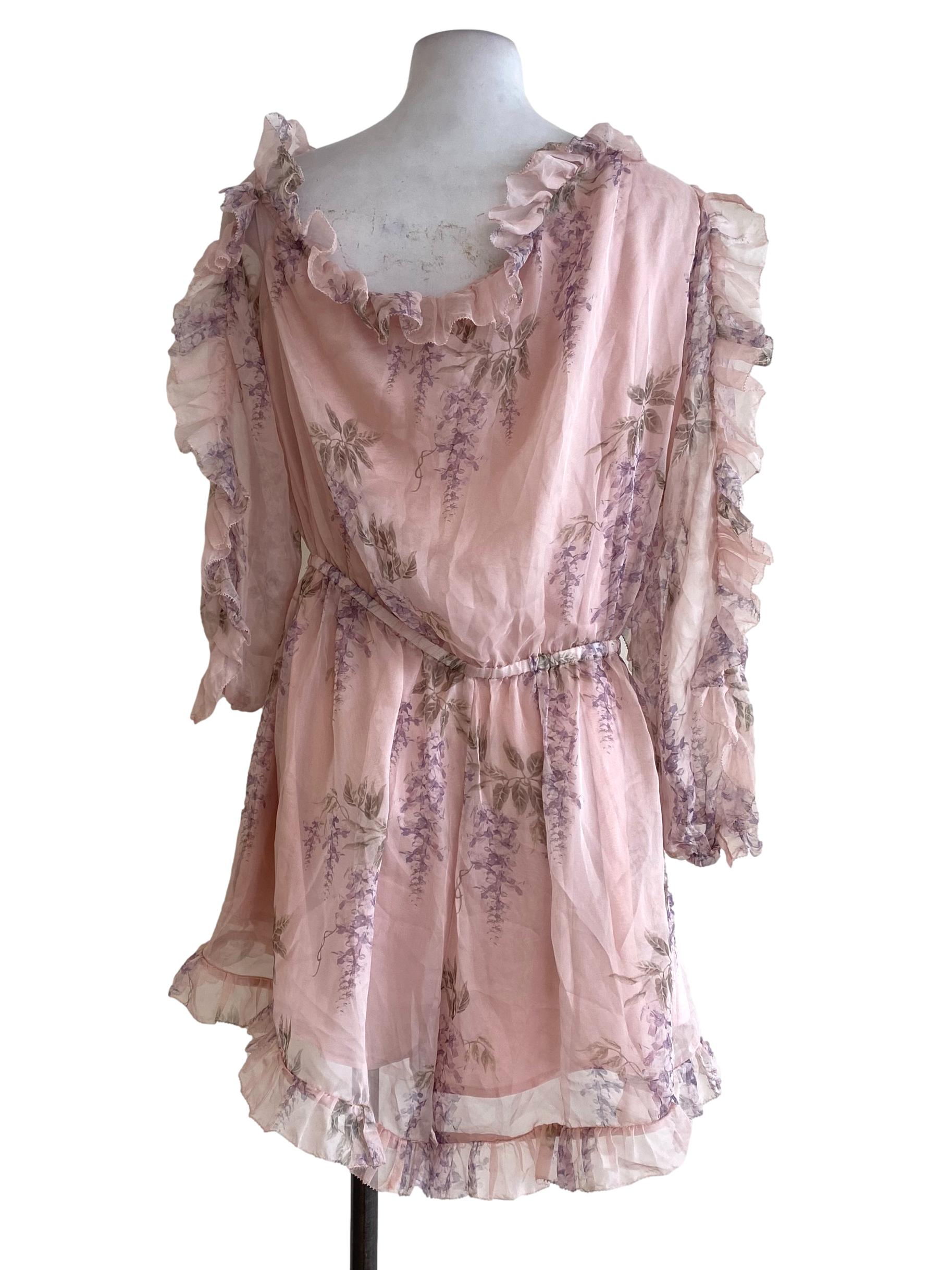 Pink Ruffle Rompers