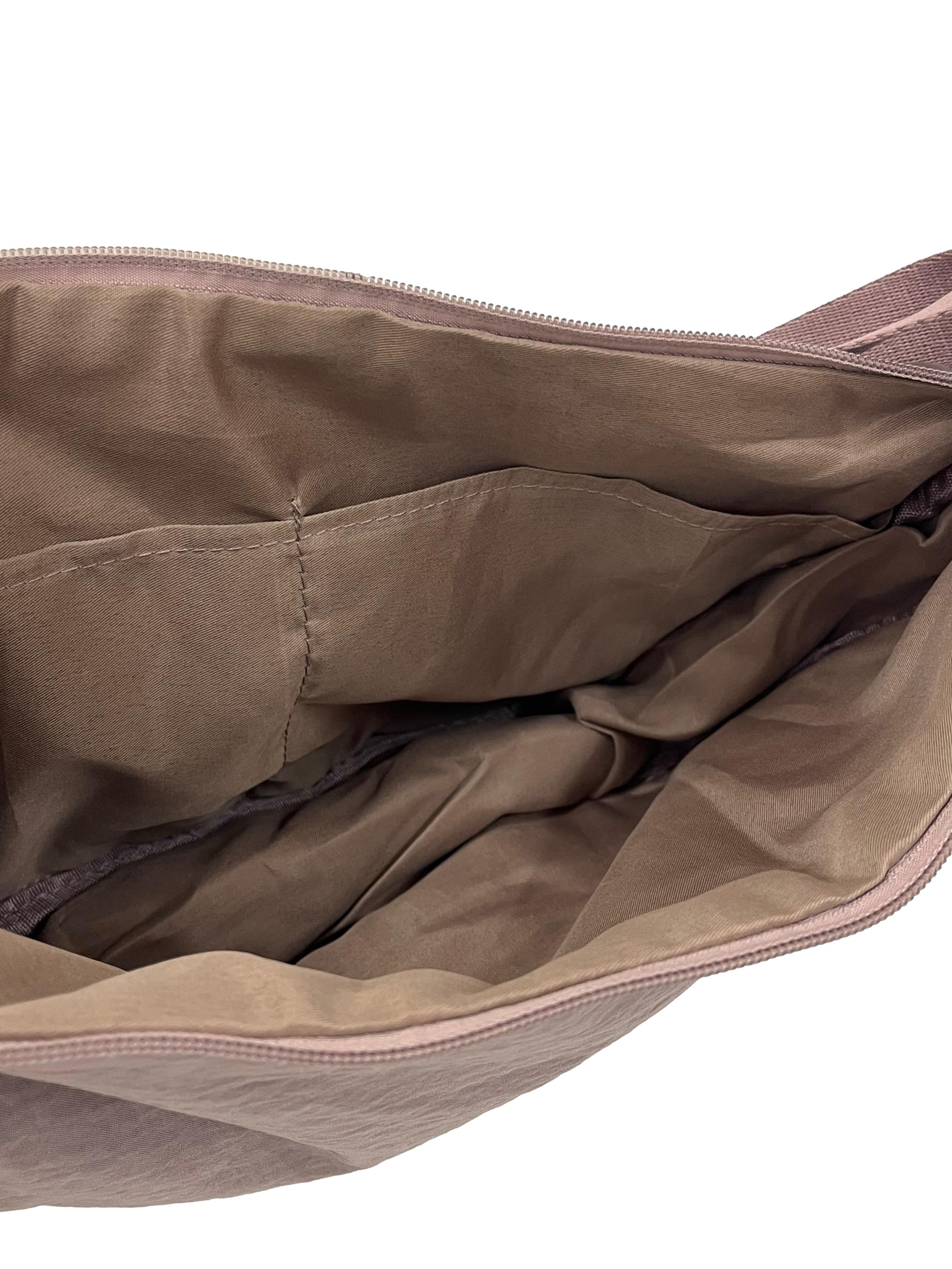 Mauve Crescent Crossbody Bag