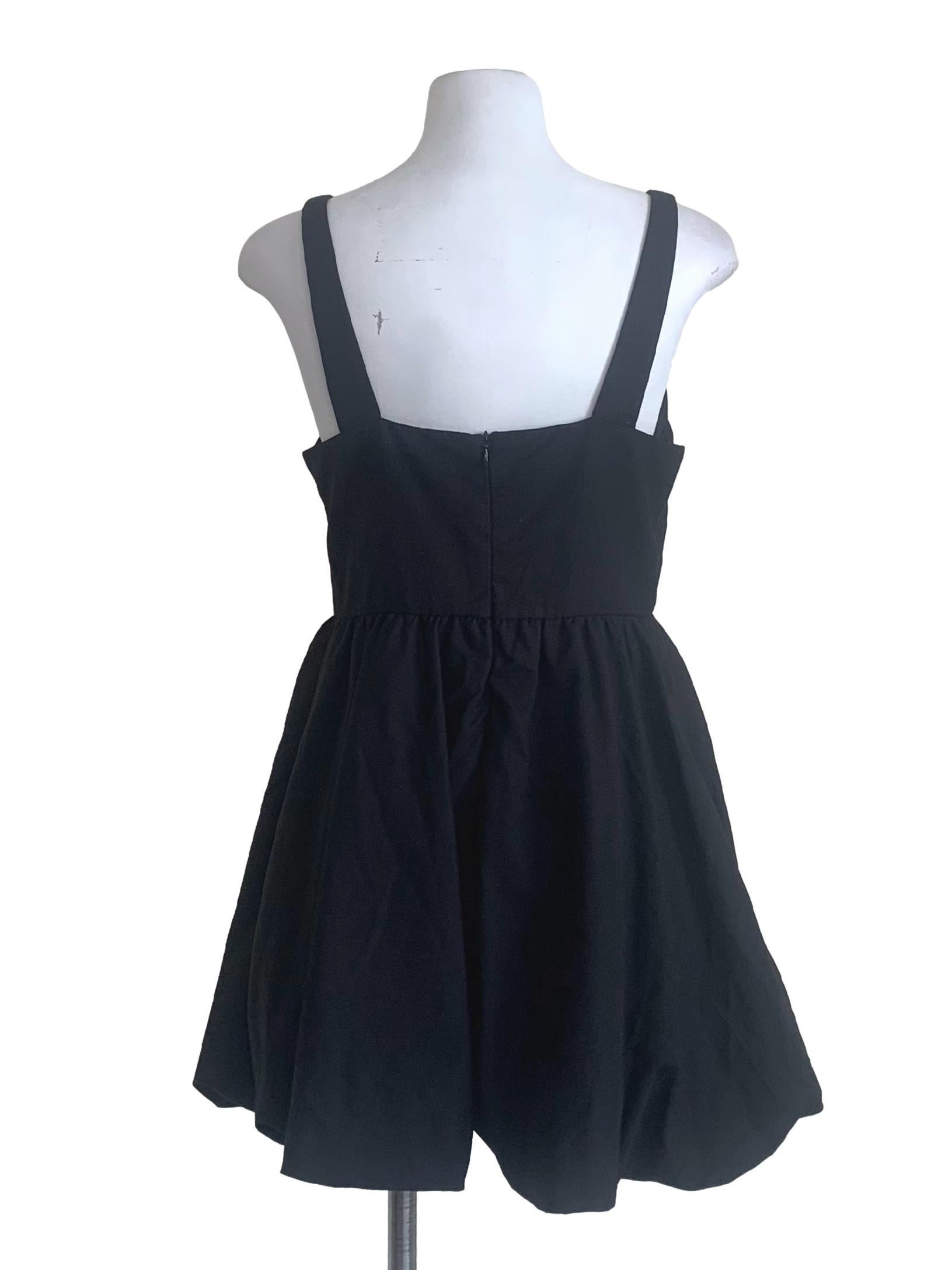 Raven Black Balloon Dress