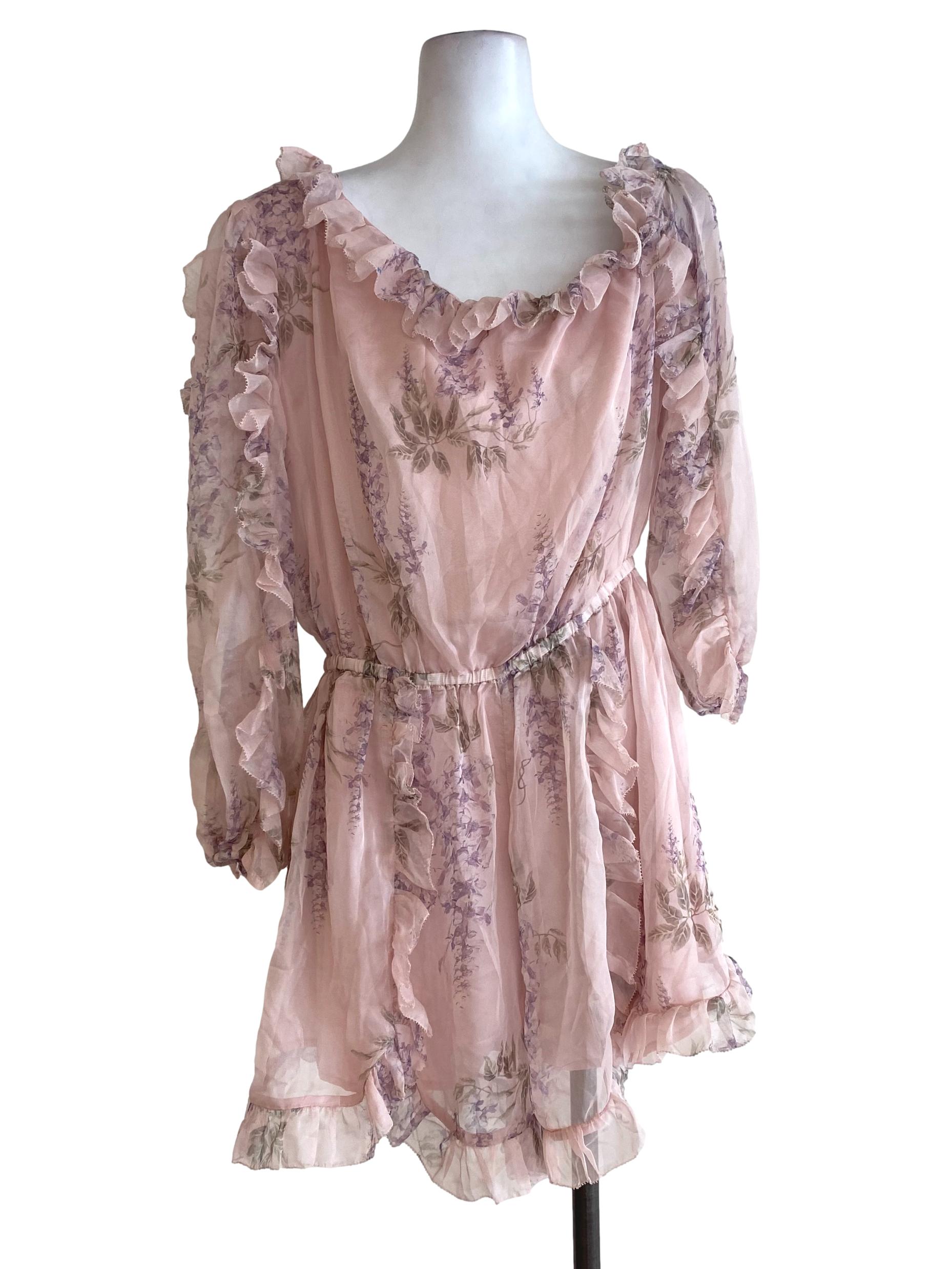 Pink Ruffle Rompers