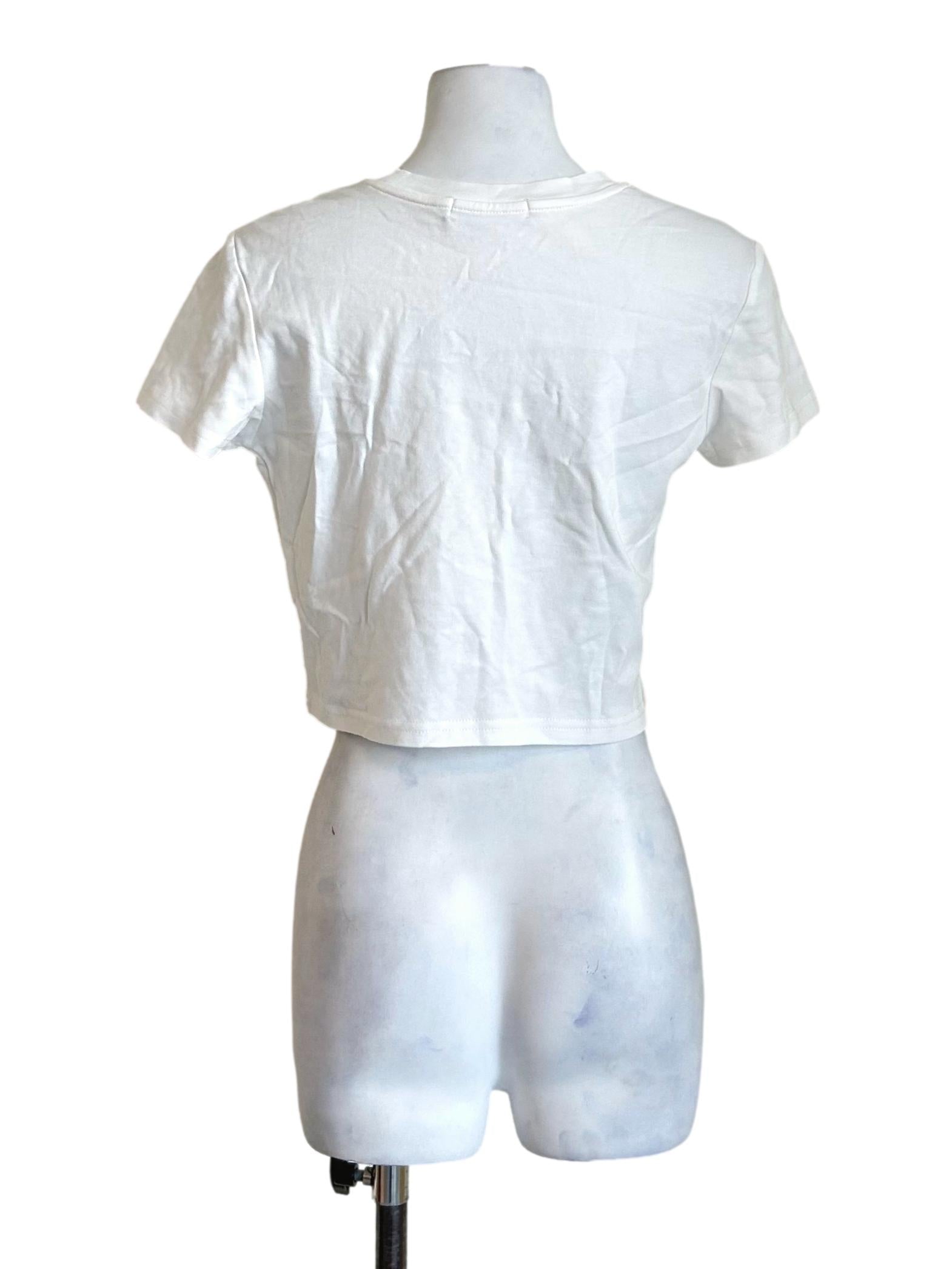 White Heart Cutout Tee