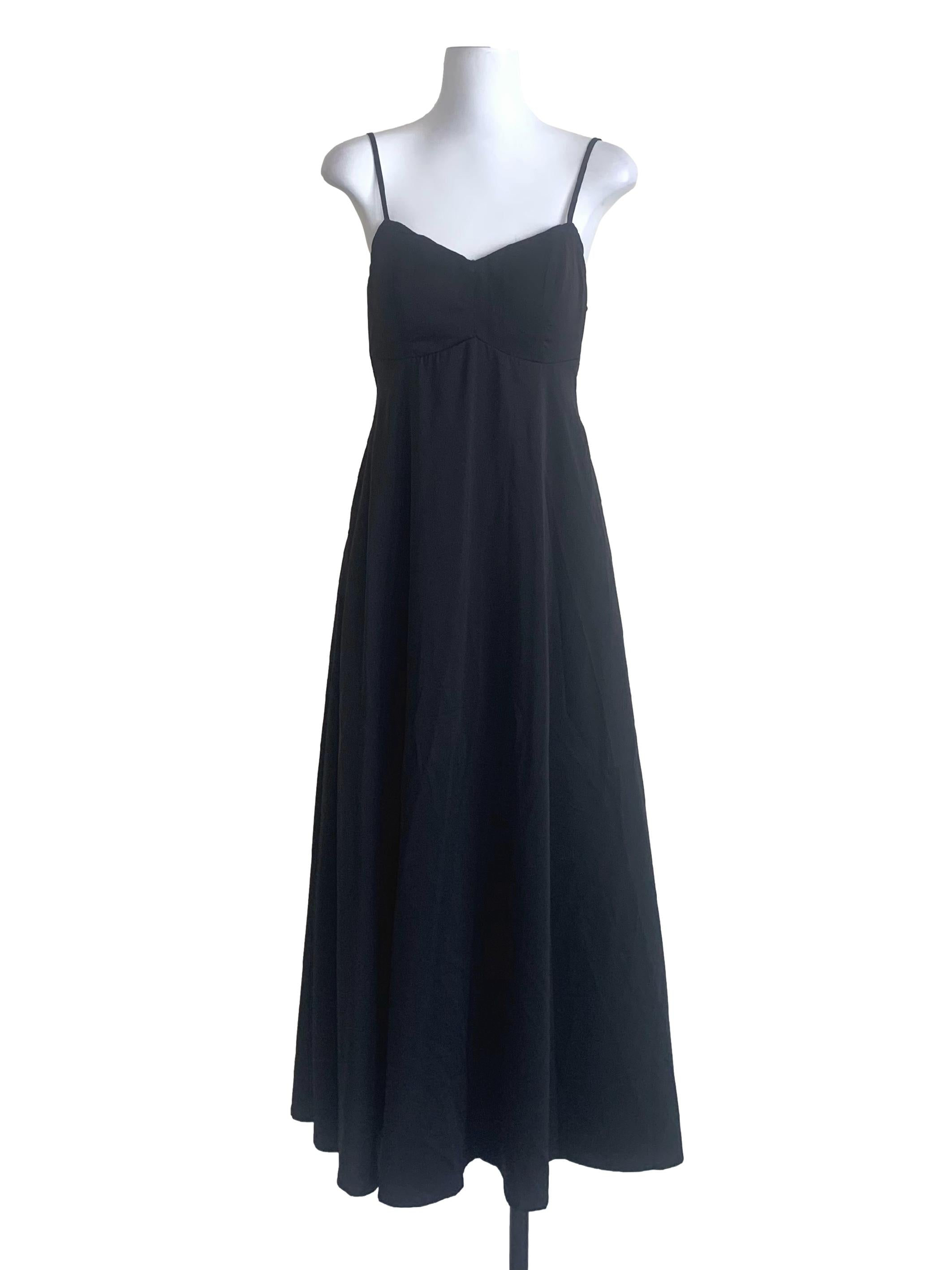 Midnight Black A-Line Dress