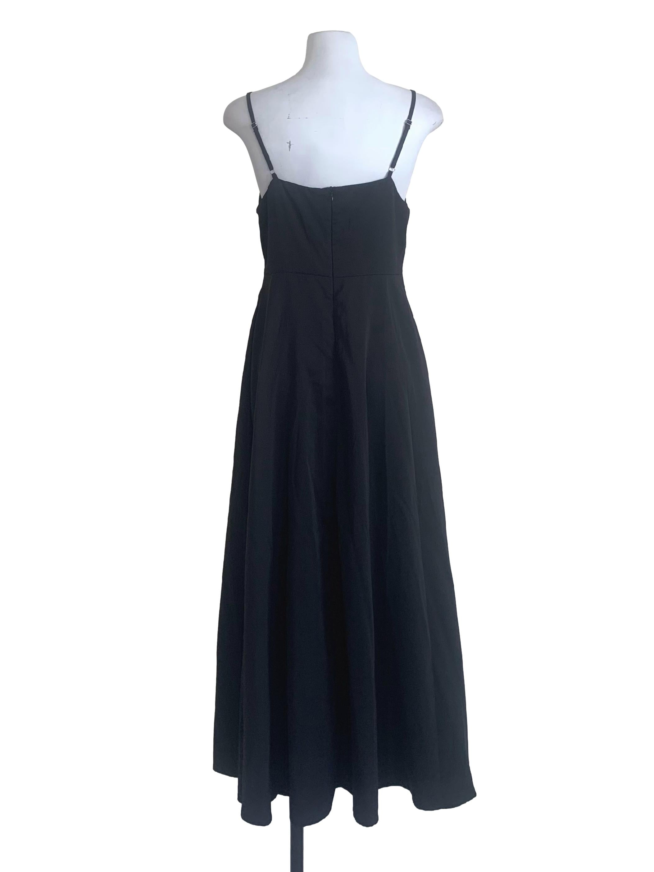 Midnight Black A-Line Dress