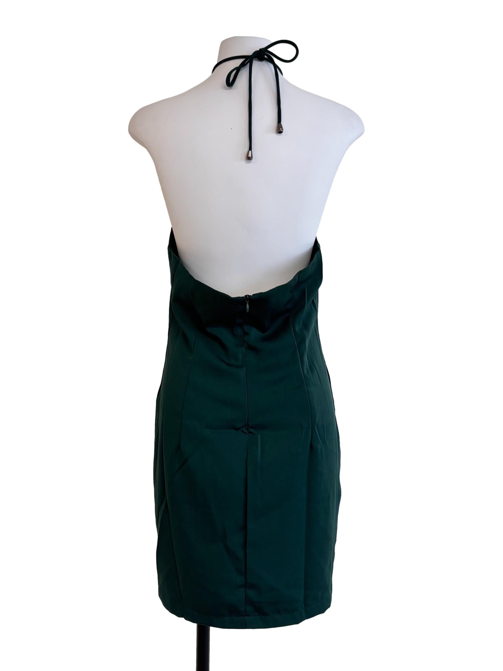Emerald Halter Neckline Dress