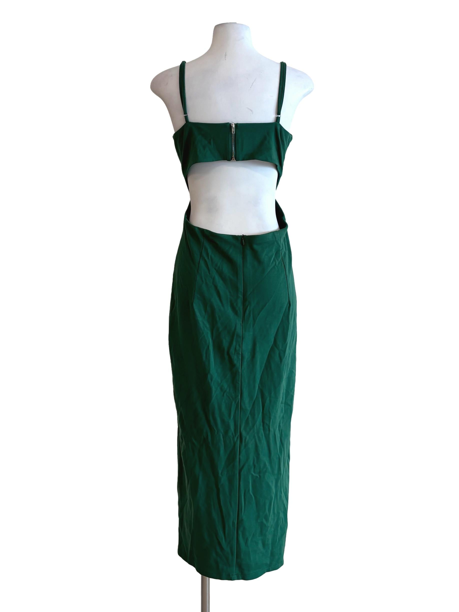 Jade Green Spaghetti Strap Bodycon Dress