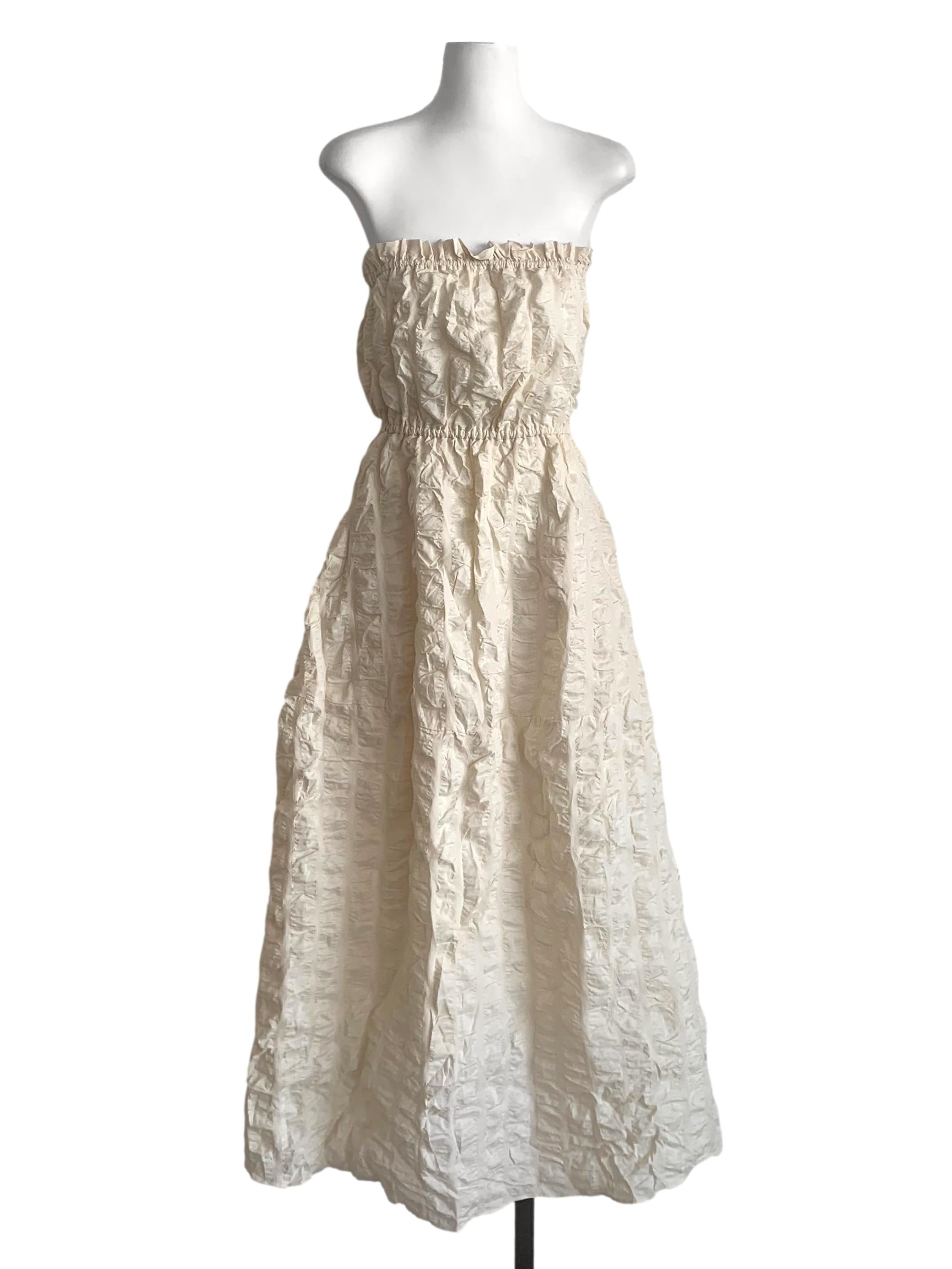 Shortbread Yellow Strapless Dress