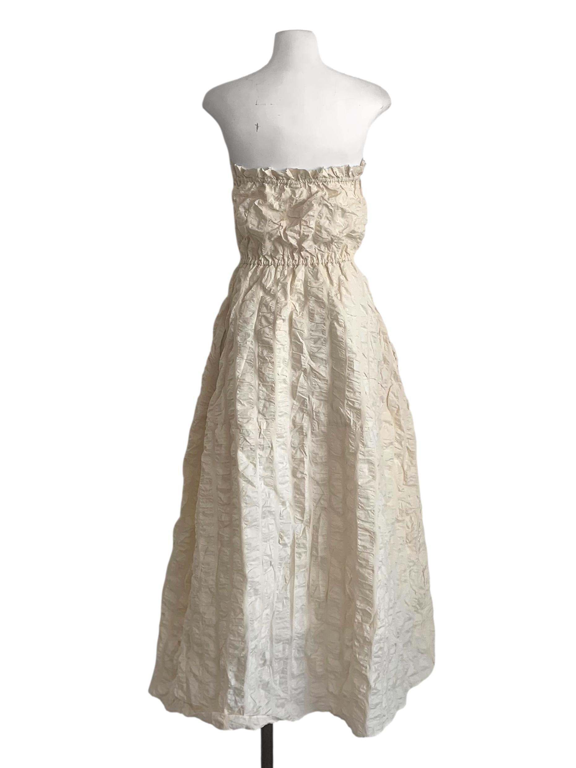 Shortbread Yellow Strapless Dress