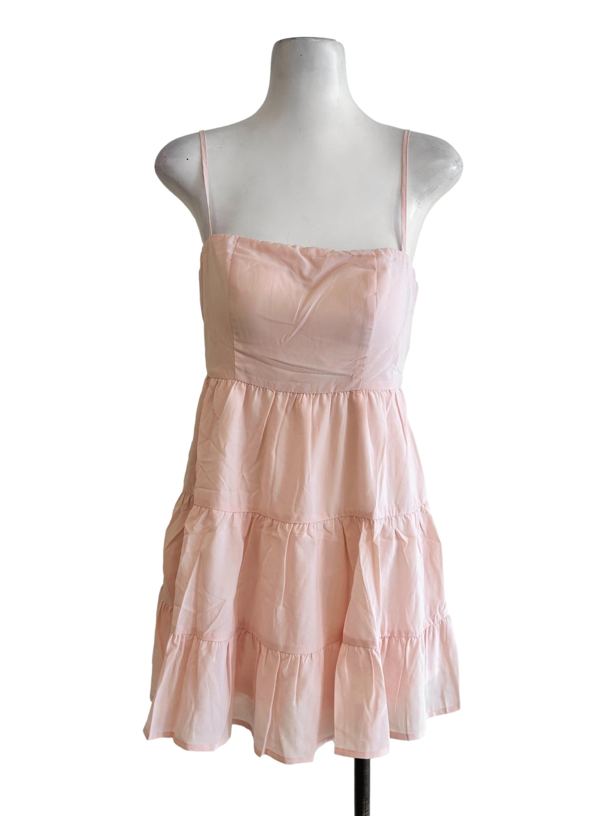 Light Peach Pink Padded Romper