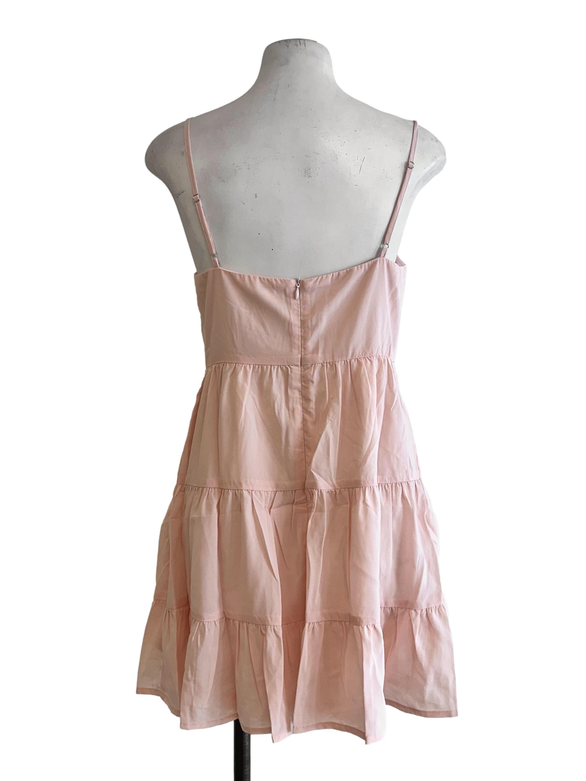 Light Peach Pink Padded Romper