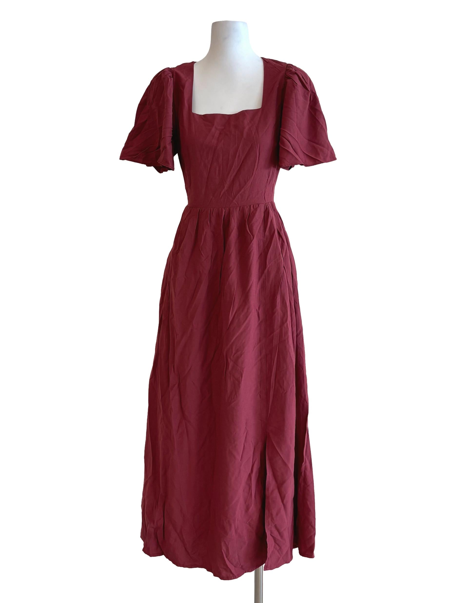 Ruby Square Neck A-Line Dress