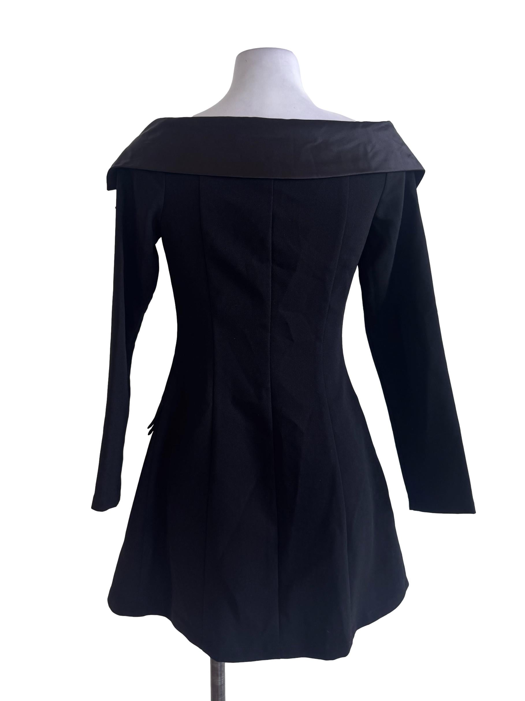 Black Buttoned Dress
