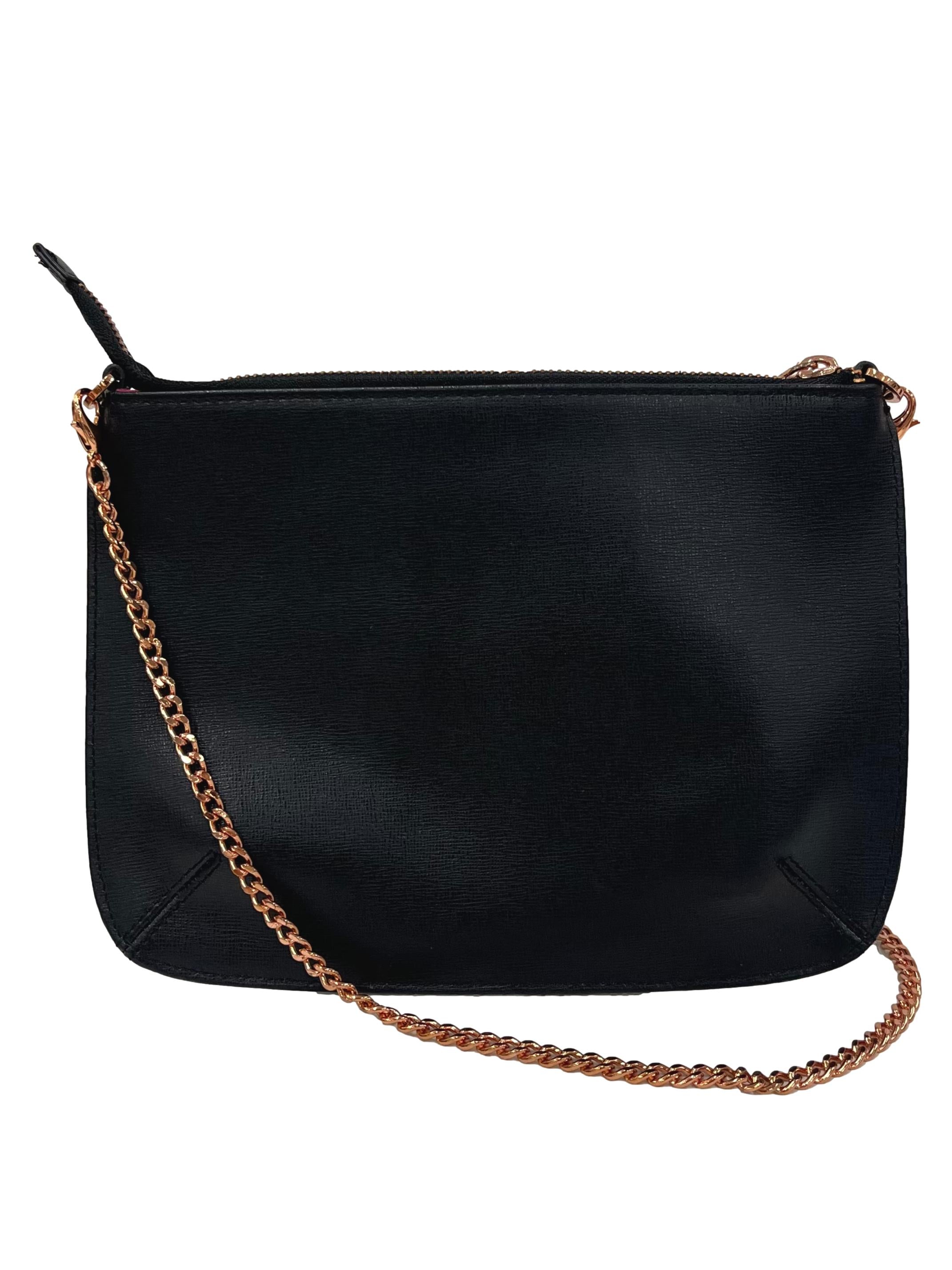 Black Leather Lilitha Chelsea Crossbody Bag CSN