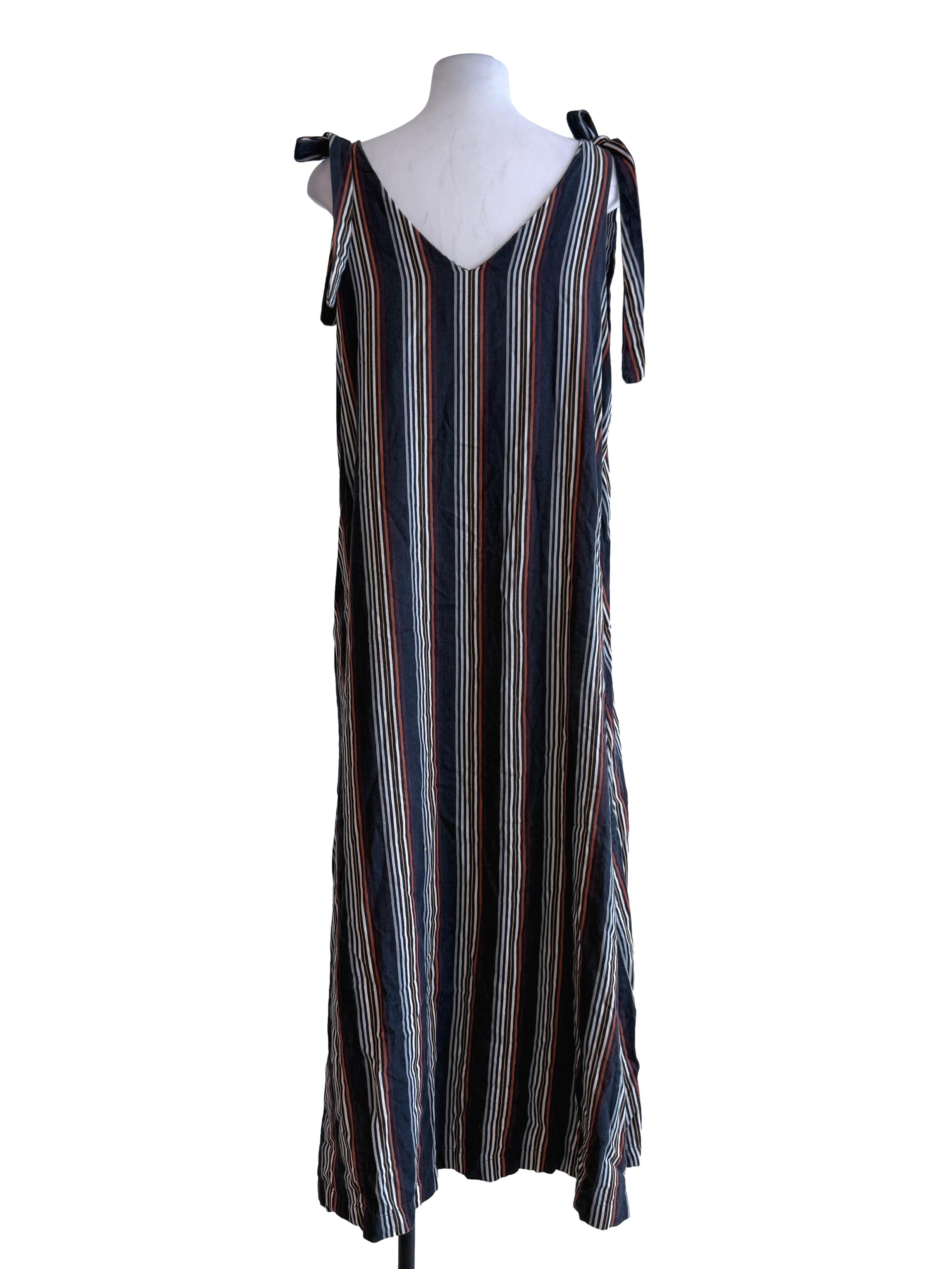 Stripes Denim Blue Shift Dress