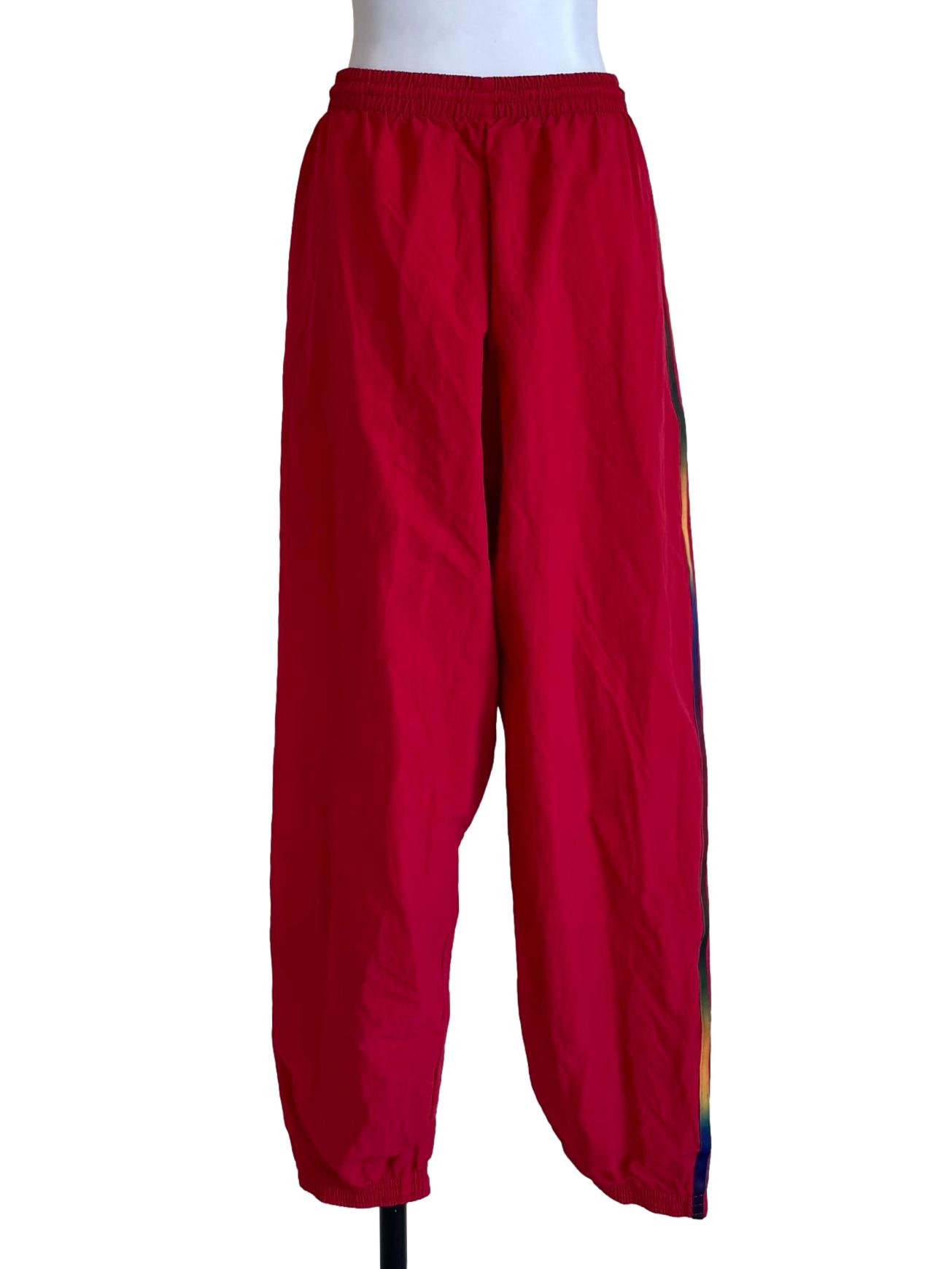 Red Stripe Detail Jogger Pants