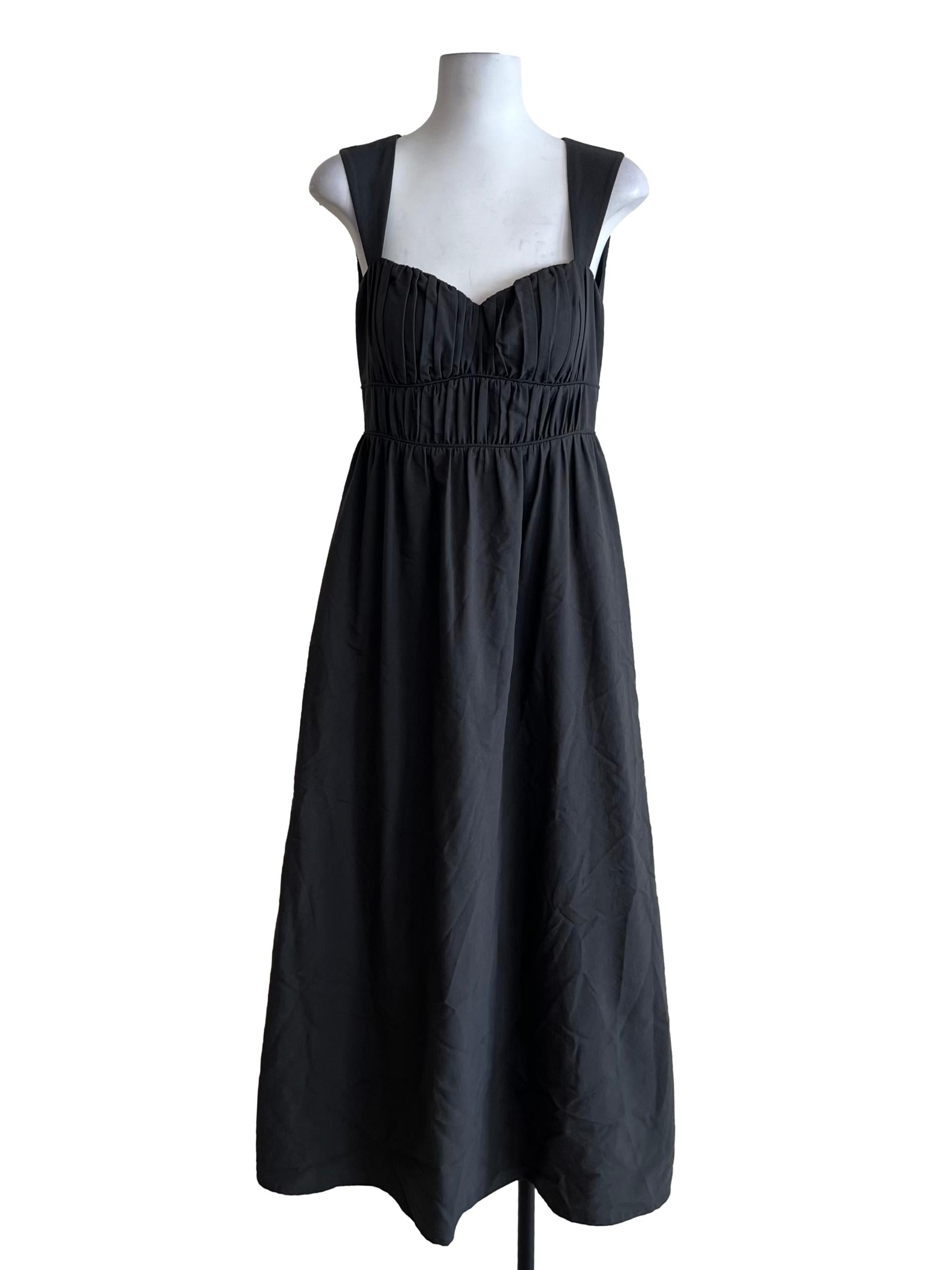 Shadow Grey Sweetheart Neckline A-Line Dress