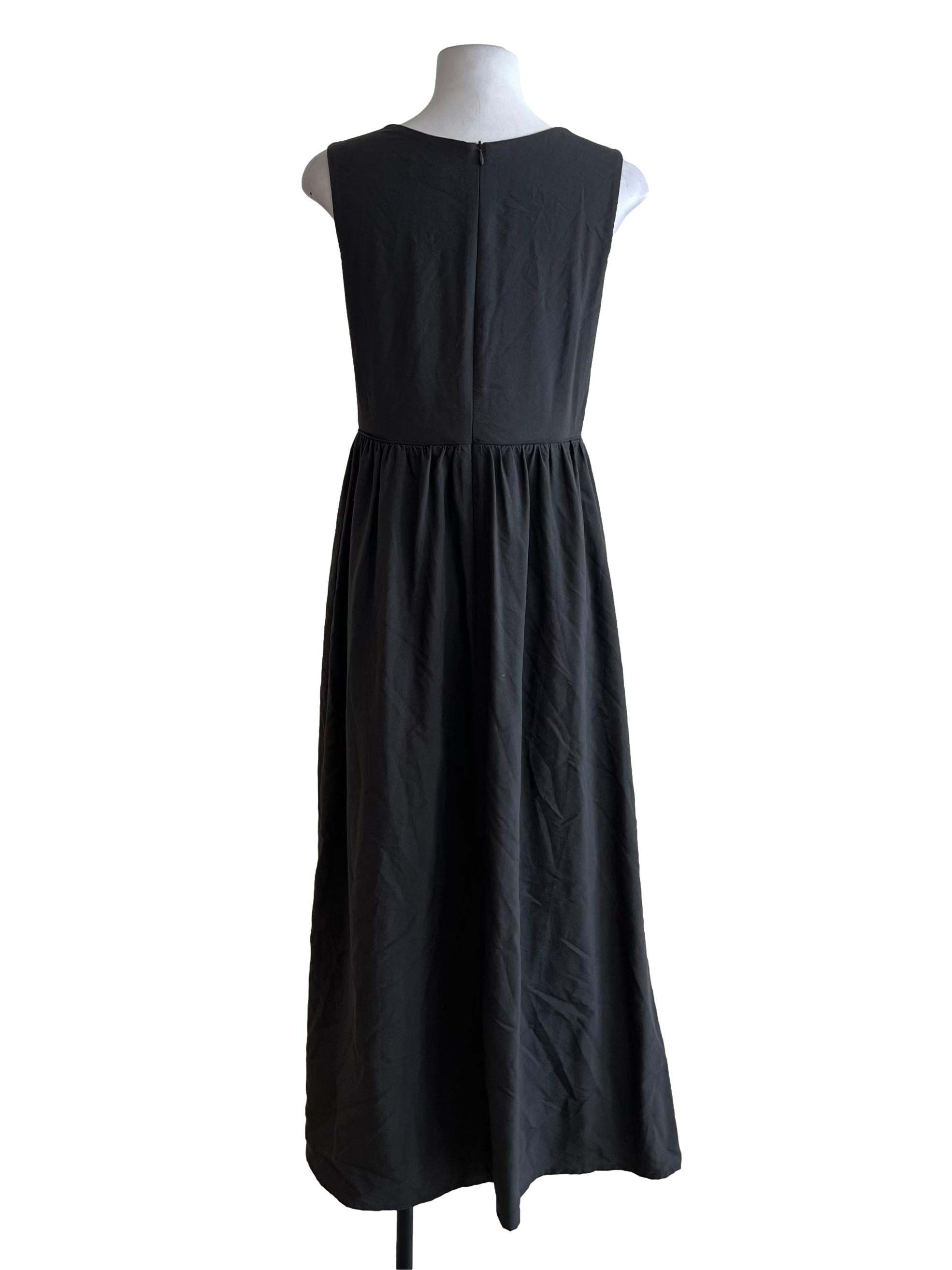 Shadow Grey Sweetheart Neckline A-Line Dress