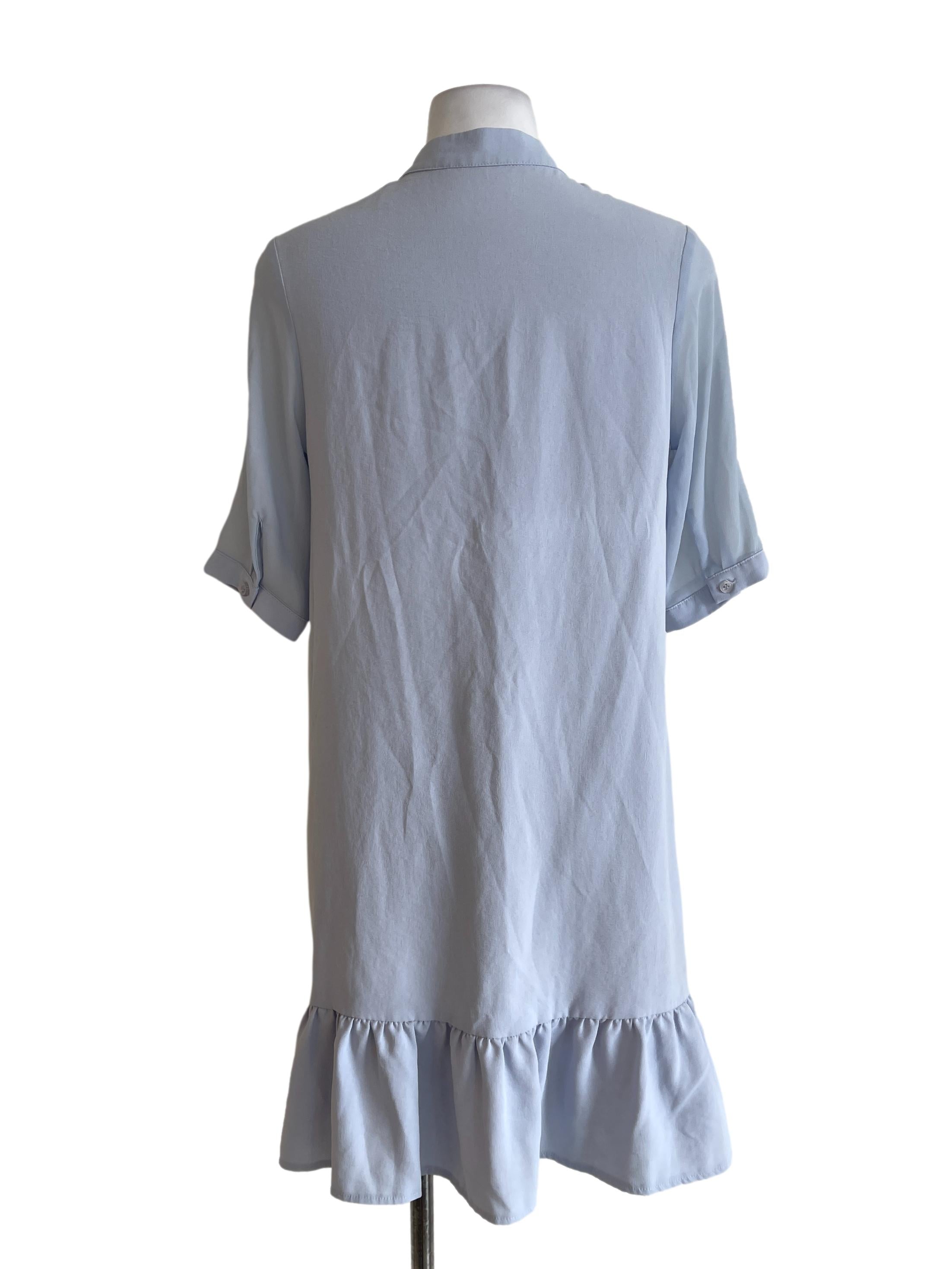 Sky Blue Drop Waist