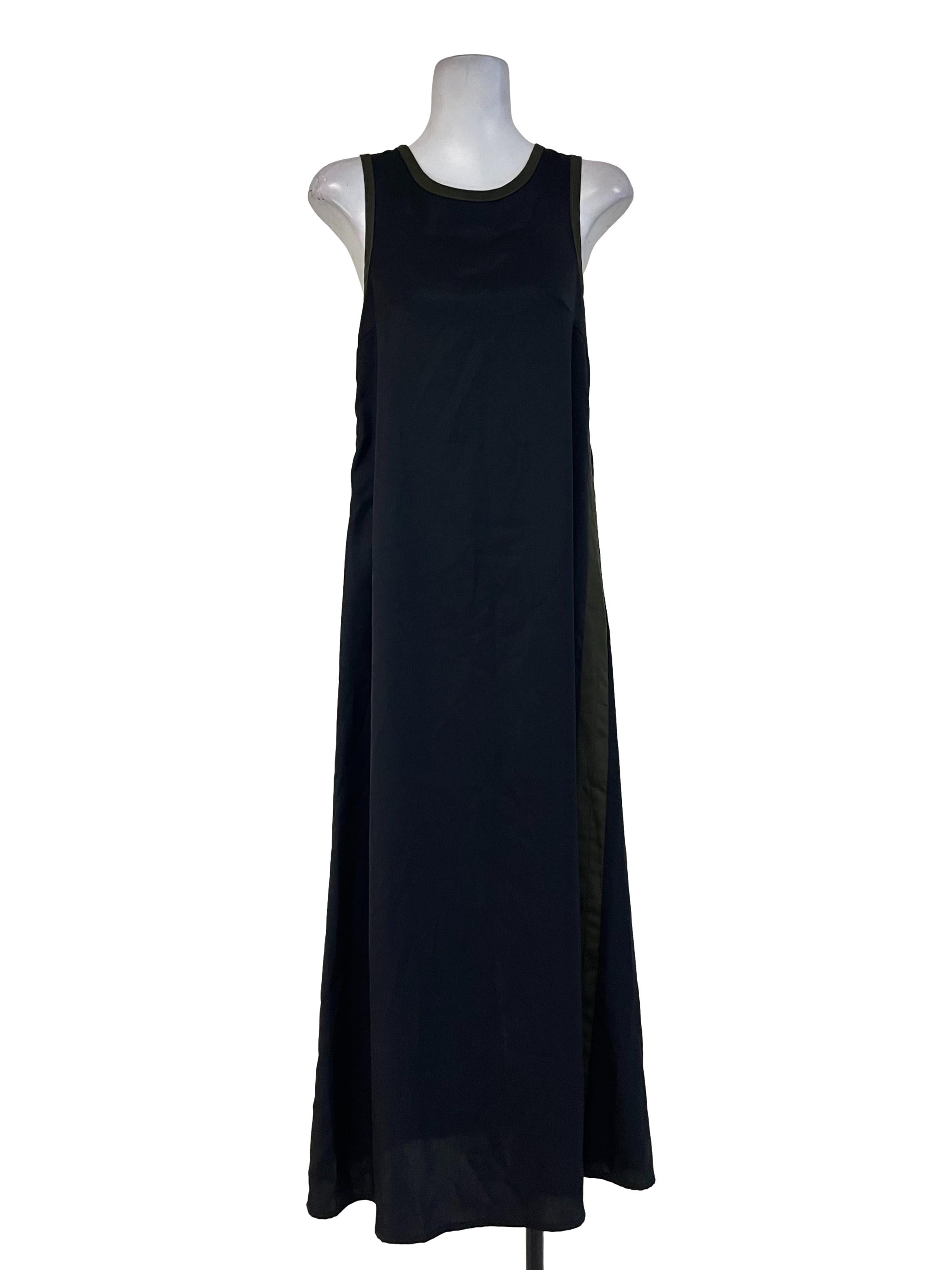 Black Seaweed Outline Shift Dress