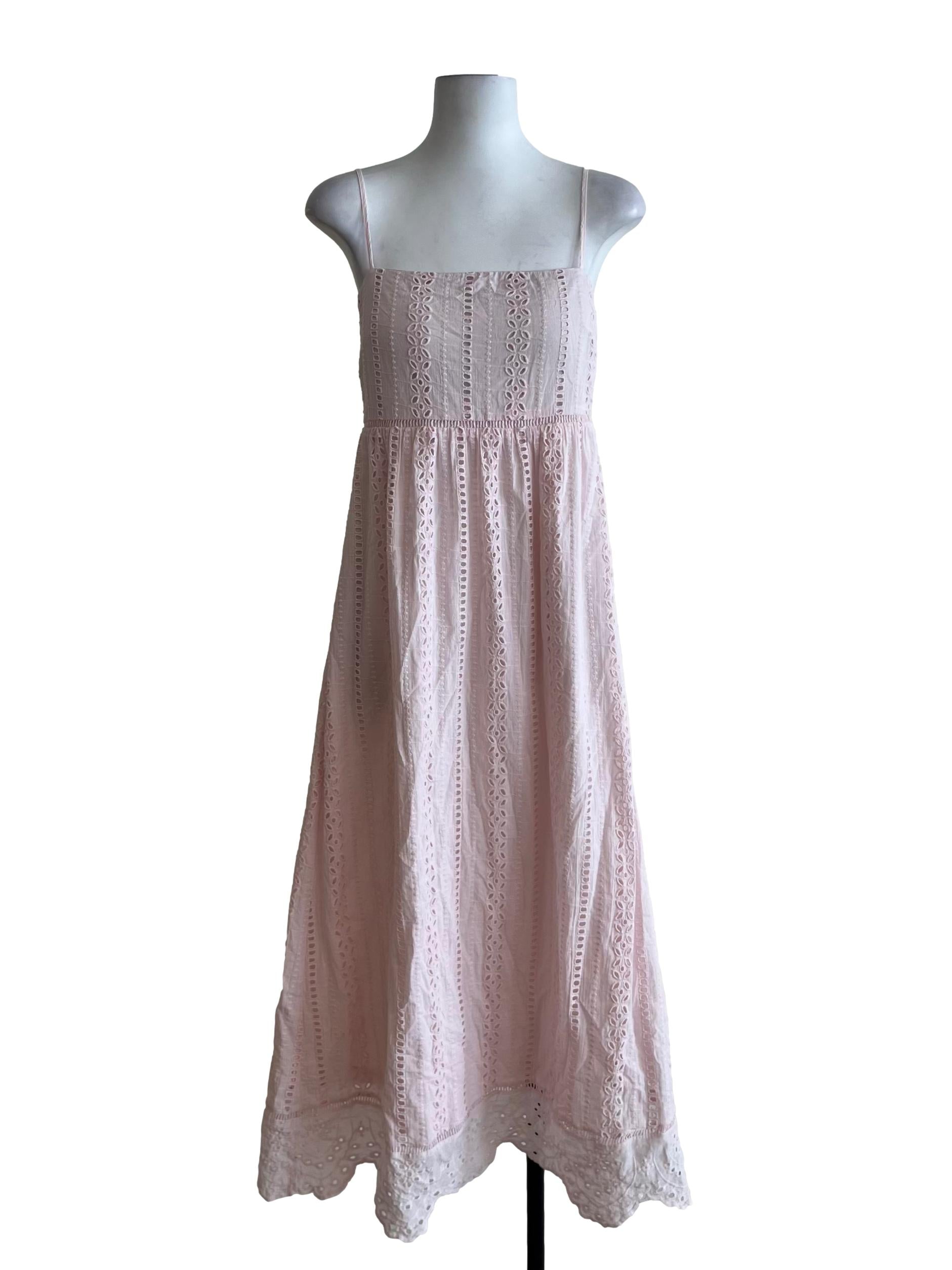 Blush Pink Spaghetti Strap Jumper Dress