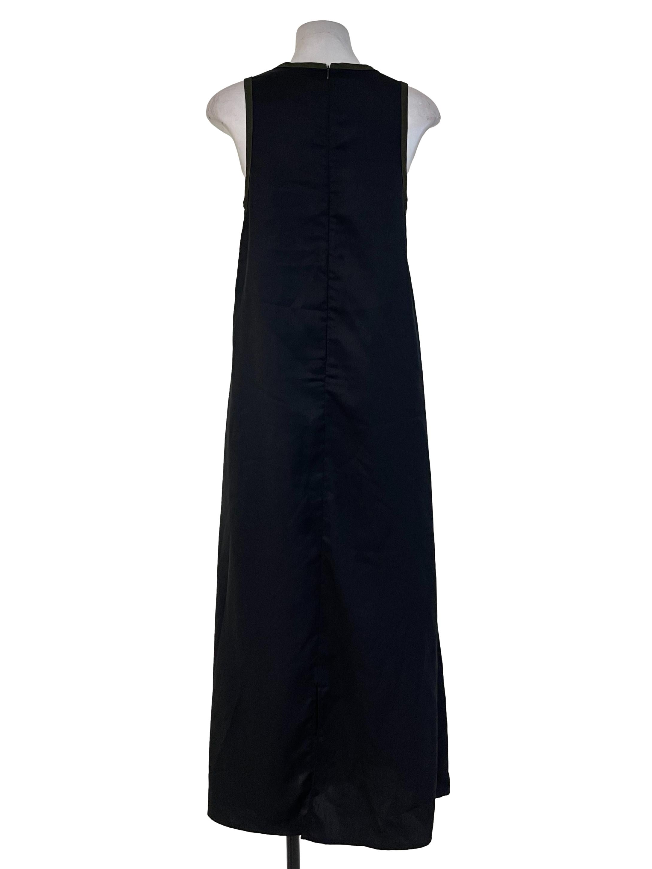 Black Seaweed Outline Shift Dress