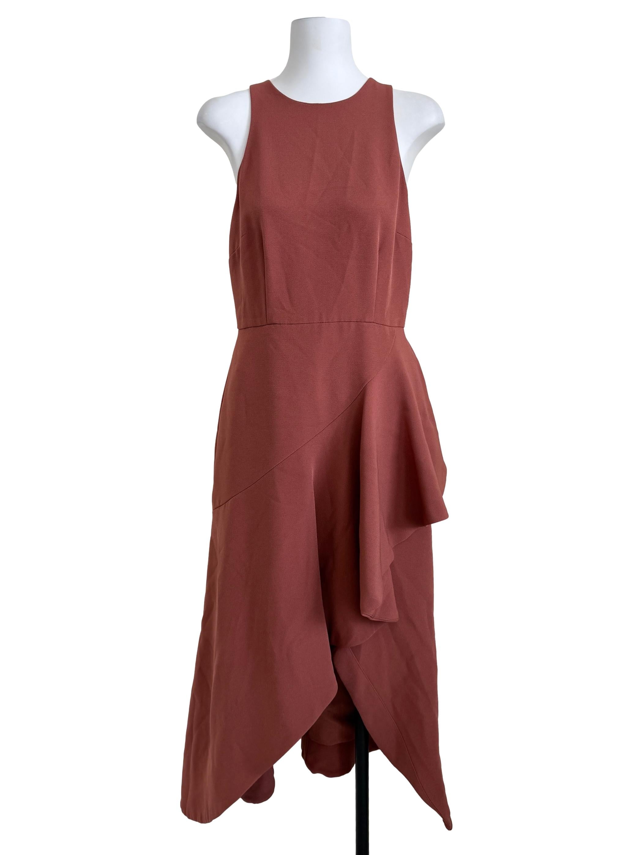 Blush Red Ruffle Dress
