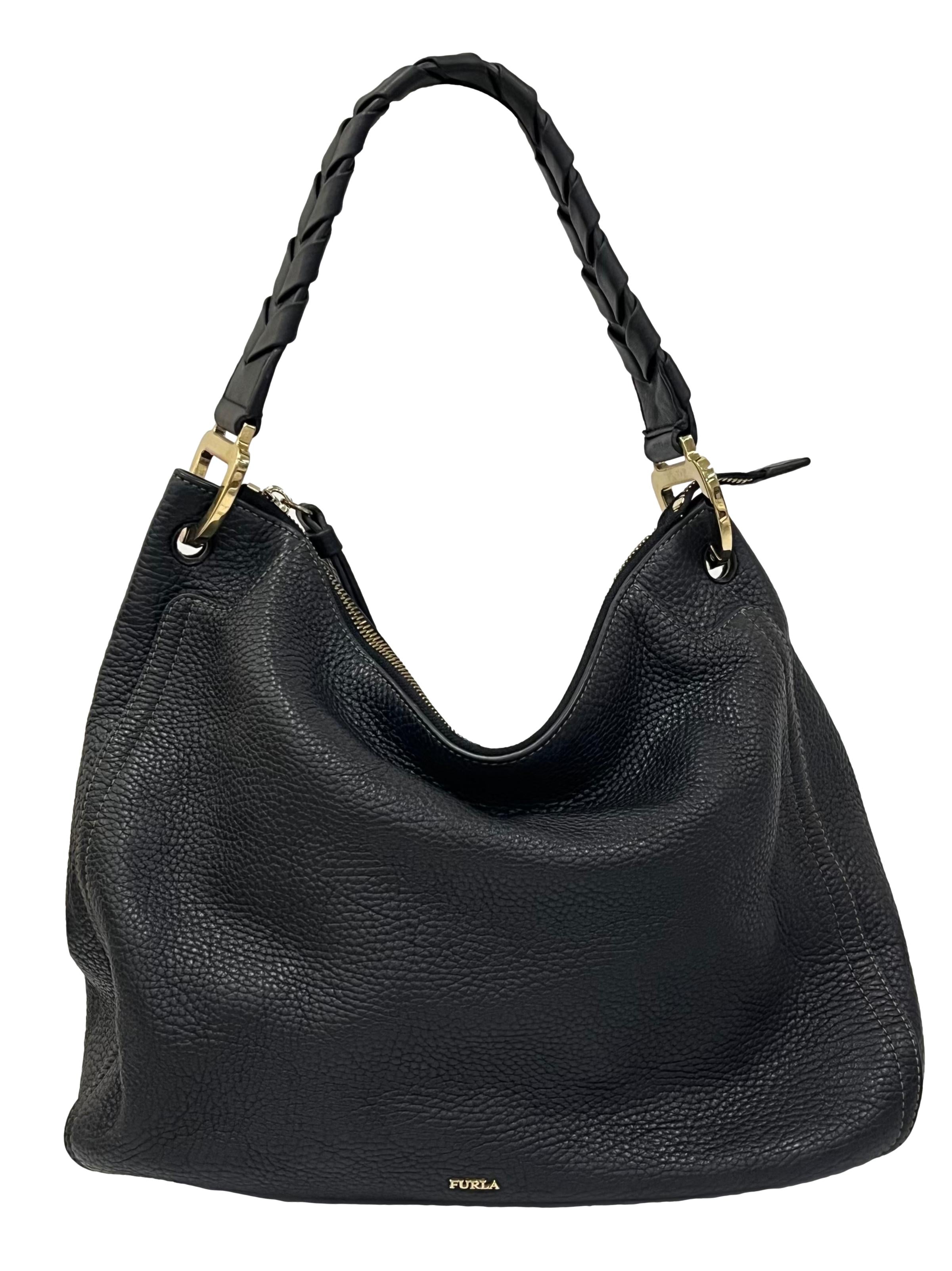 Black Leather Rialto Xl Hobo Bag CSN