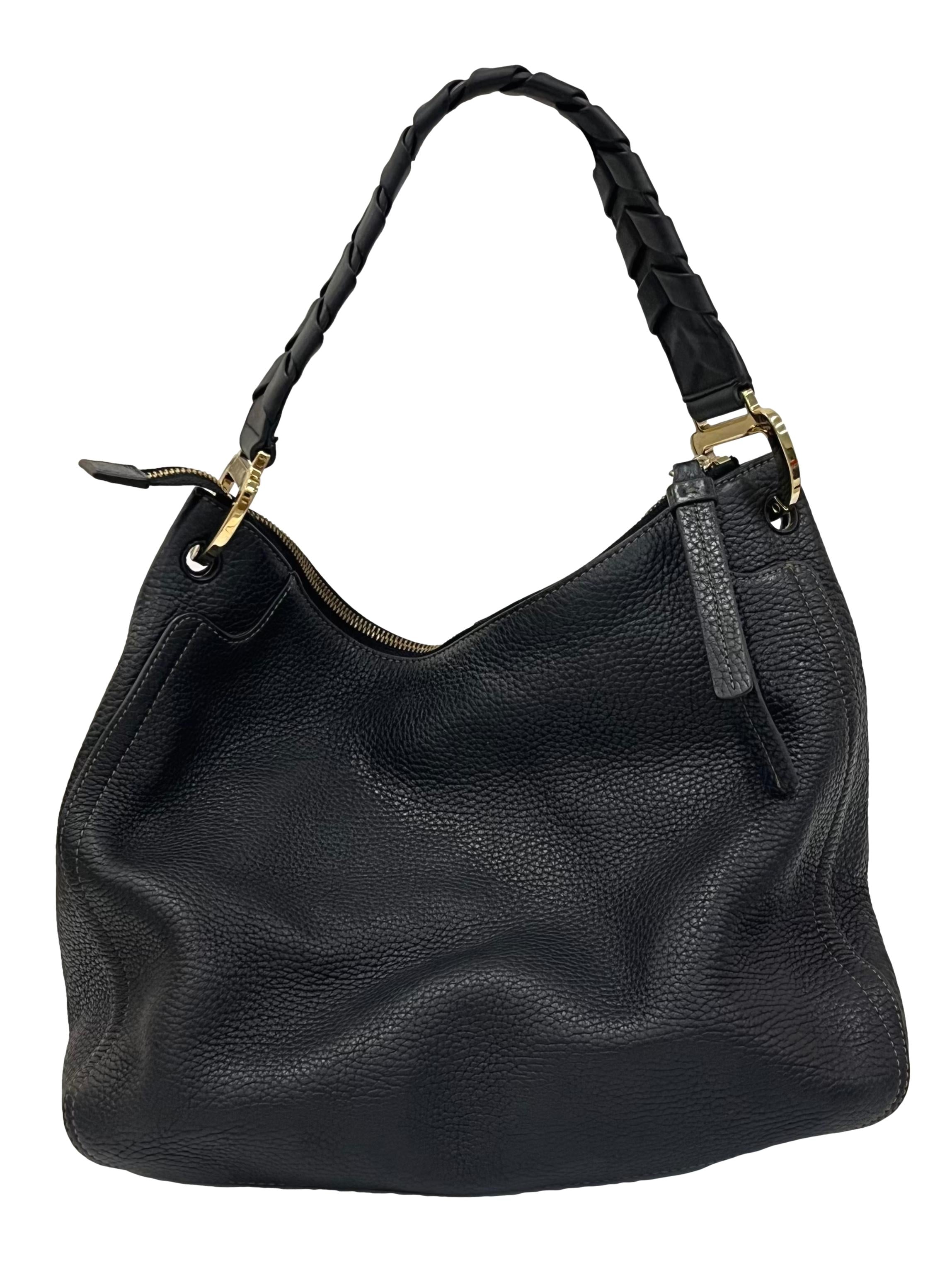Black Leather Rialto Xl Hobo Bag CSN