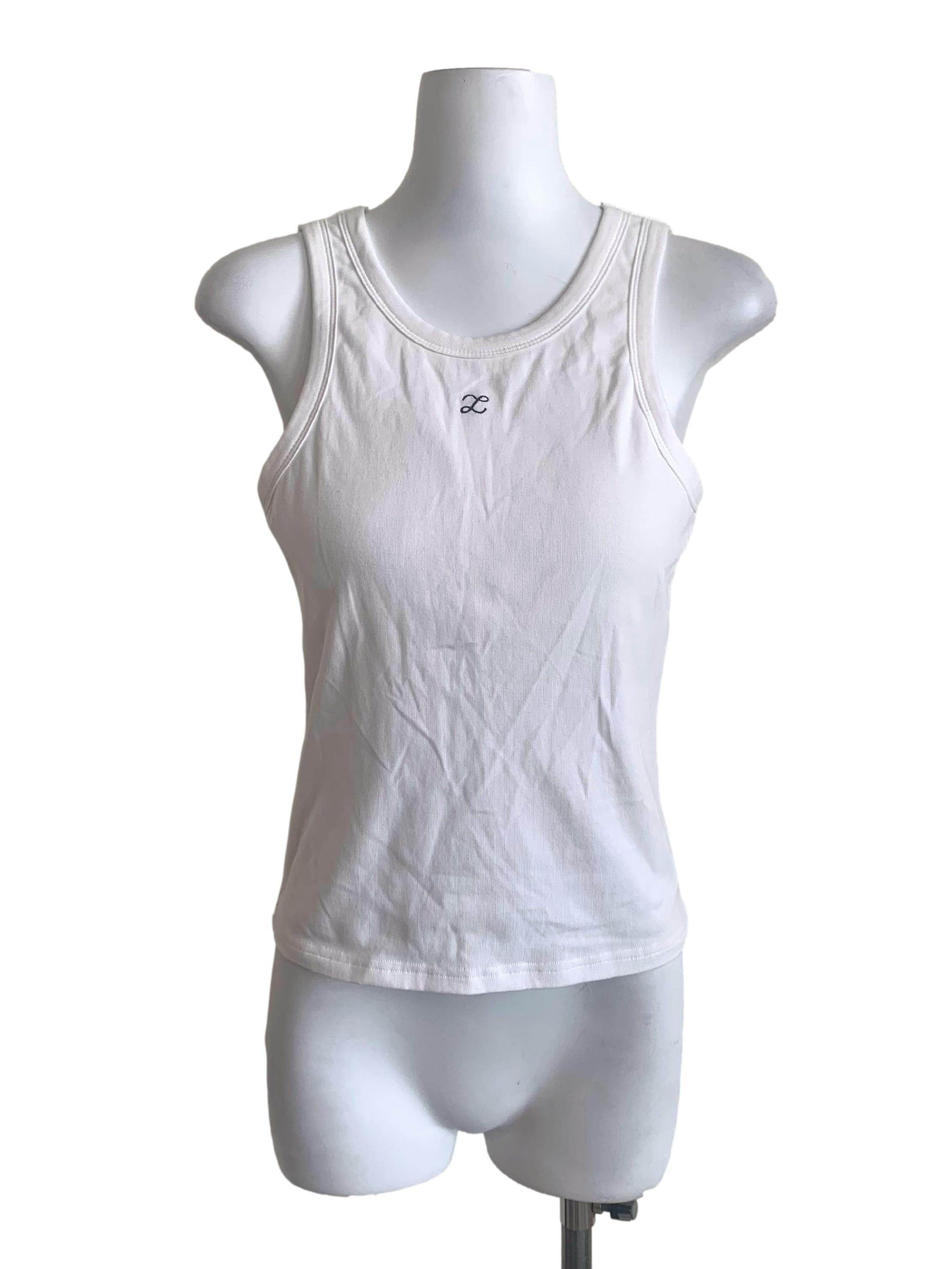 Cotton White Tank Top TCL